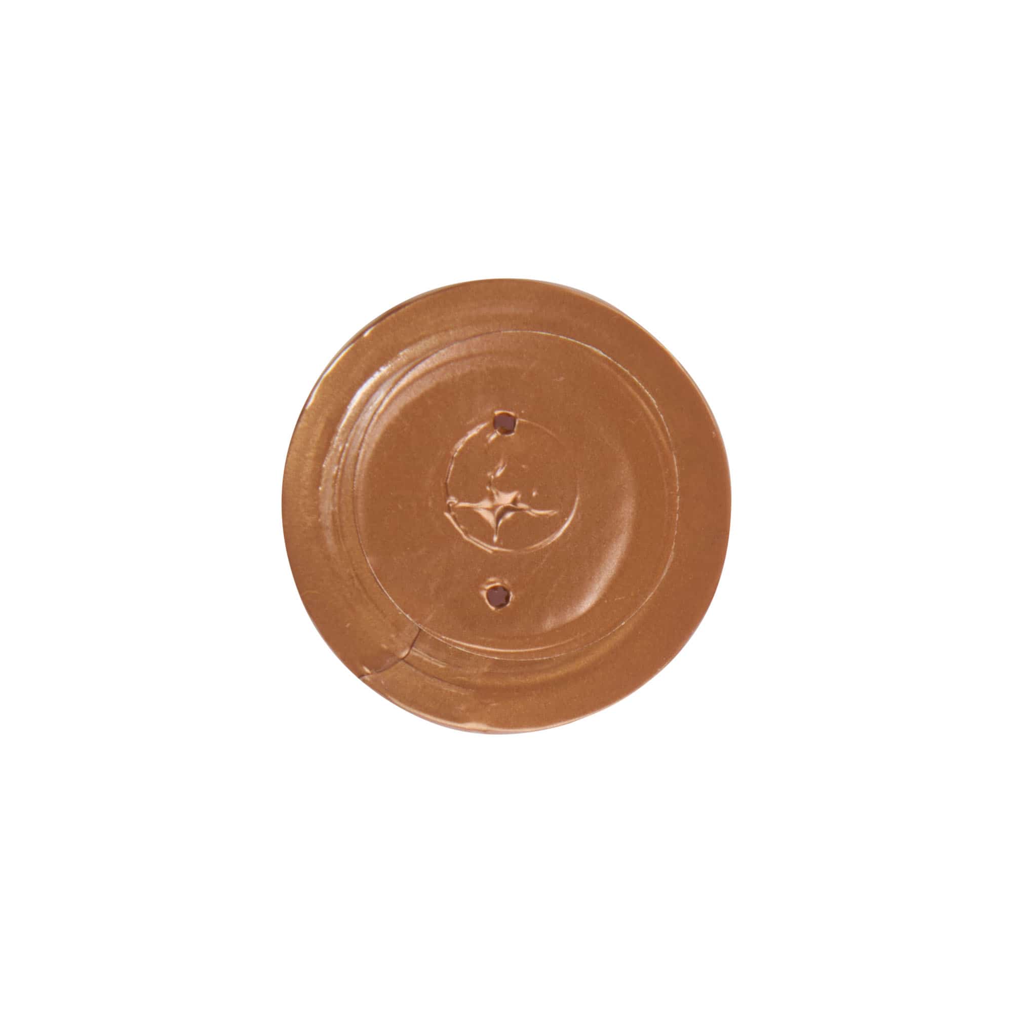Shrink capsule 32x41, PVC plastic, bronze