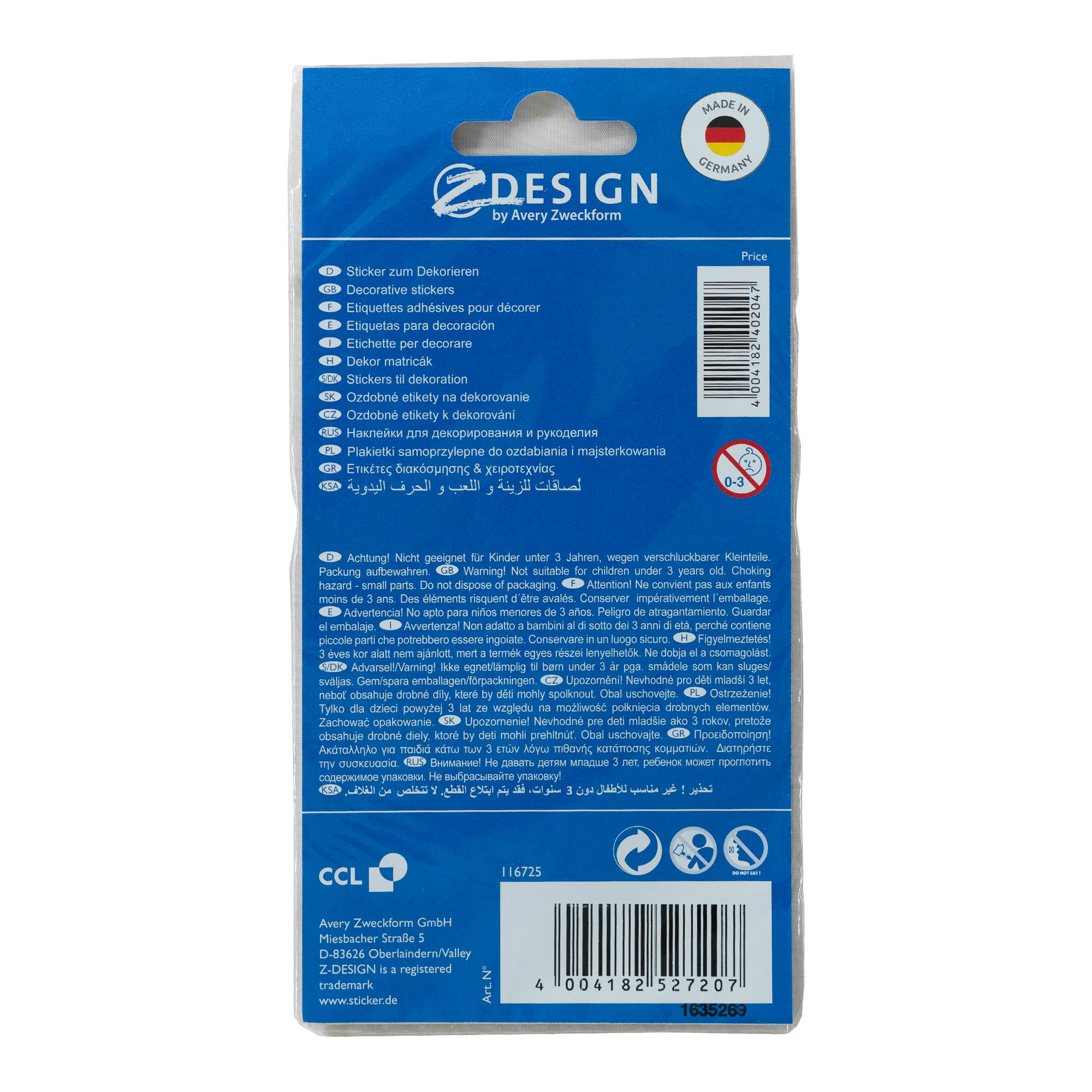 Zweckform stickers 'Christmas', paper, gold-silver Zweckform stickers 'Christmas', paper, gold-silver