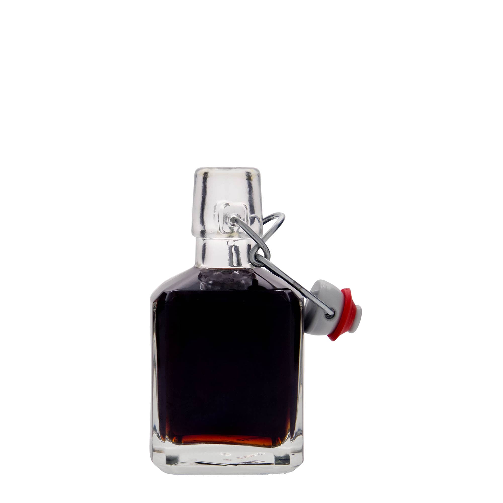 200 ml glass bottle 'Kubica', square, opening: swing top closure 200 ml glass bottle 'Kubica', square, opening: swing top closure
