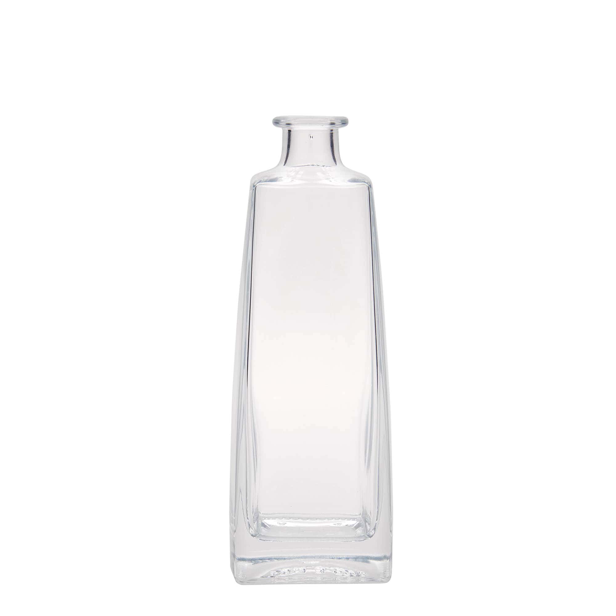 500 ml glass bottle 'Timmy', rectangular, opening: cork