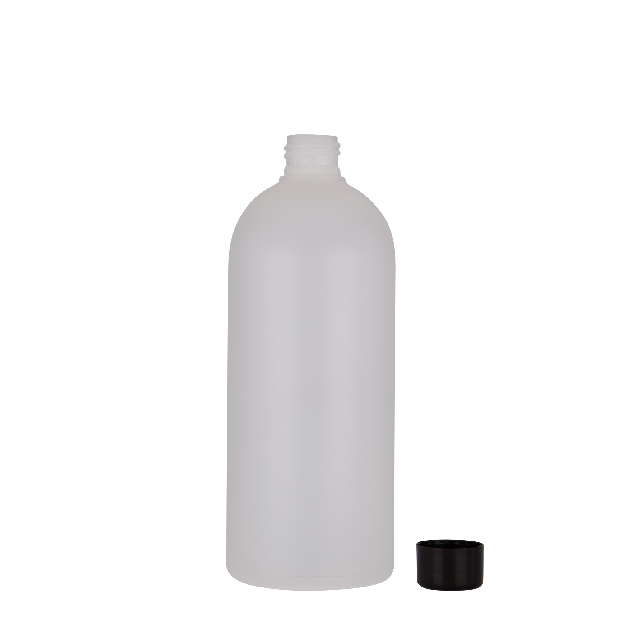 500 ml plastic bottle 'Tuffy', HDPE, natural, opening: 24/410 500 ml plastic bottle 'Tuffy', HDPE, natural, opening: 24/410