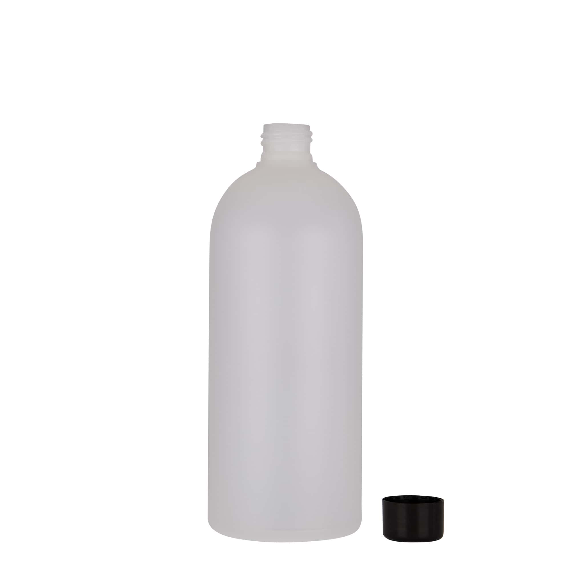 500 ml plastic bottle ‘Tuffy’, HDPE, natural, opening: 24/410