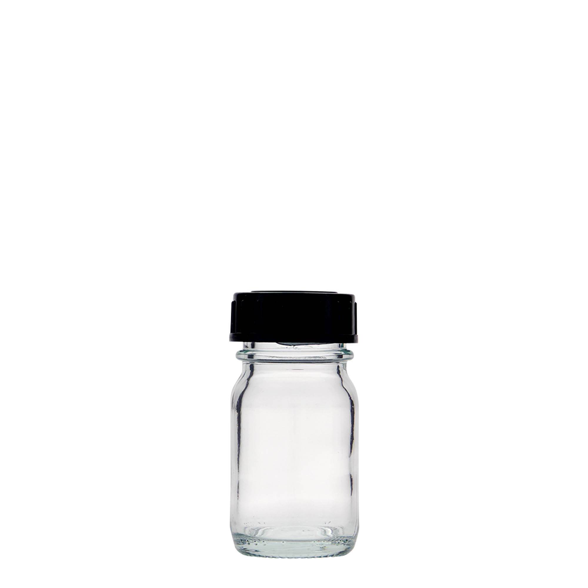 30 ml wide-neck glass, opening: DIN 32 30 ml wide-neck glass, opening: DIN 32