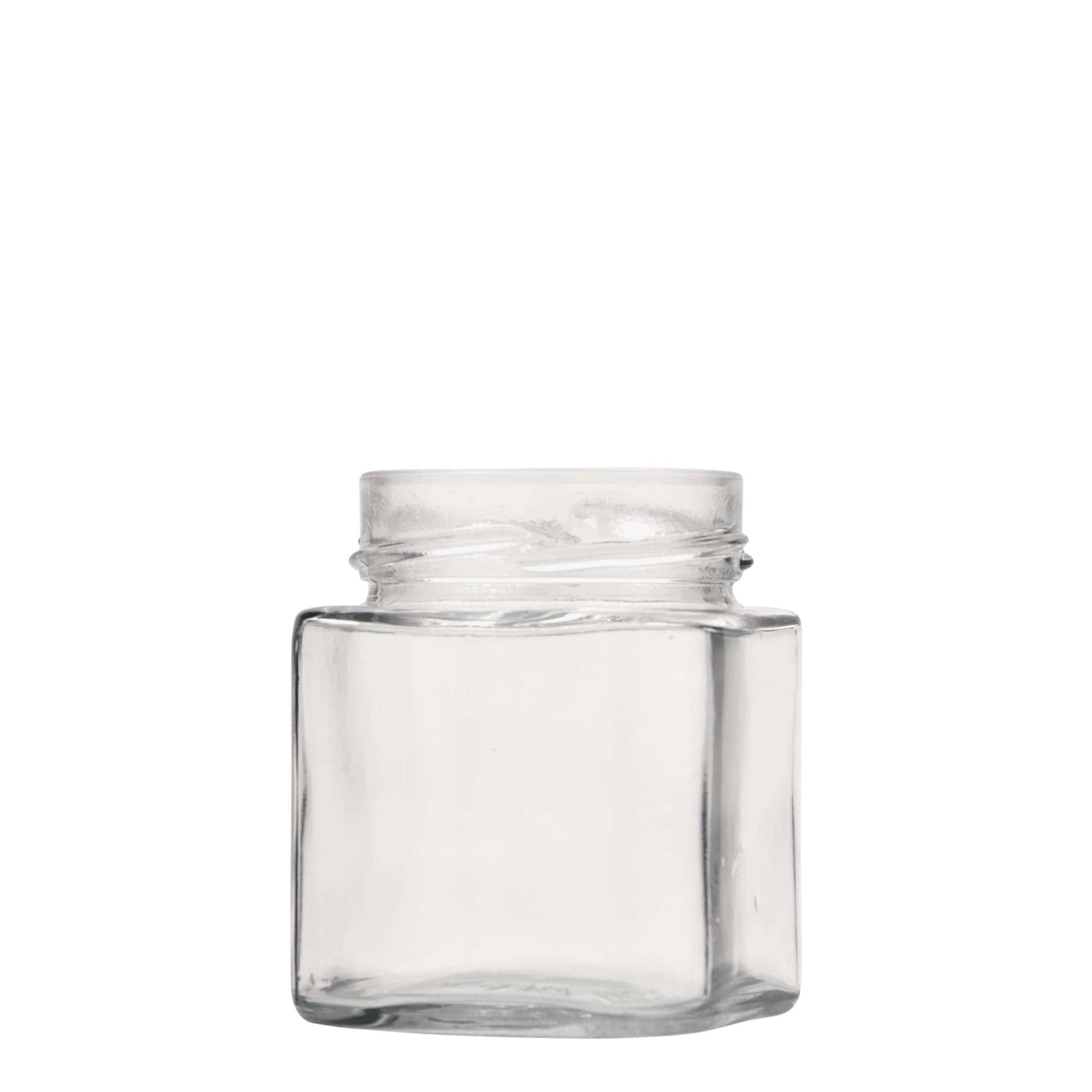 212 ml square glass 'Ikarus', opening: Deep-Twist-Off (DTO 63)