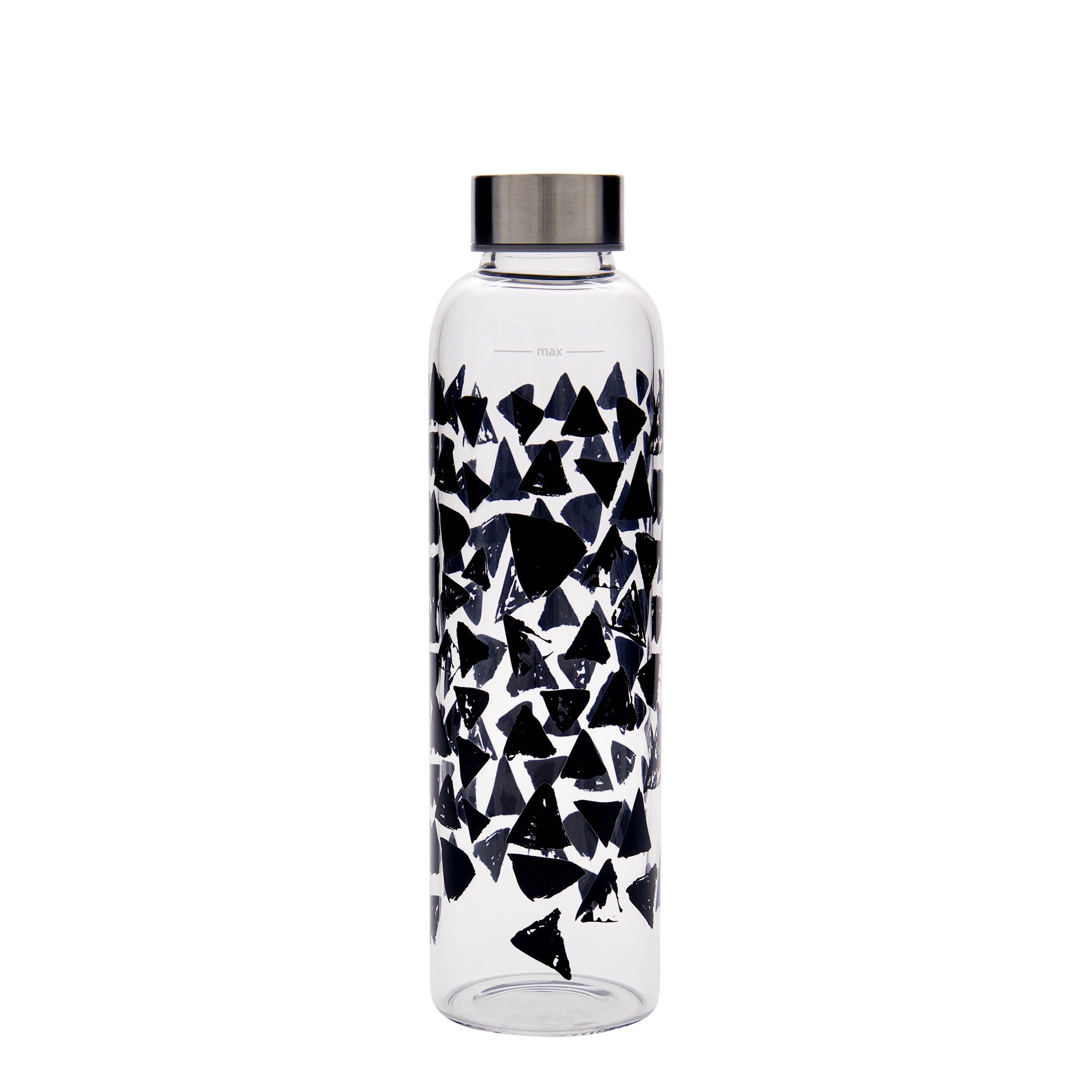500 ml Drinking Bottle 'Perseus - Black Triangles', Opening: Screw Cap 500 ml Drinking Bottle 'Perseus - Black Triangles', Opening: Screw Cap