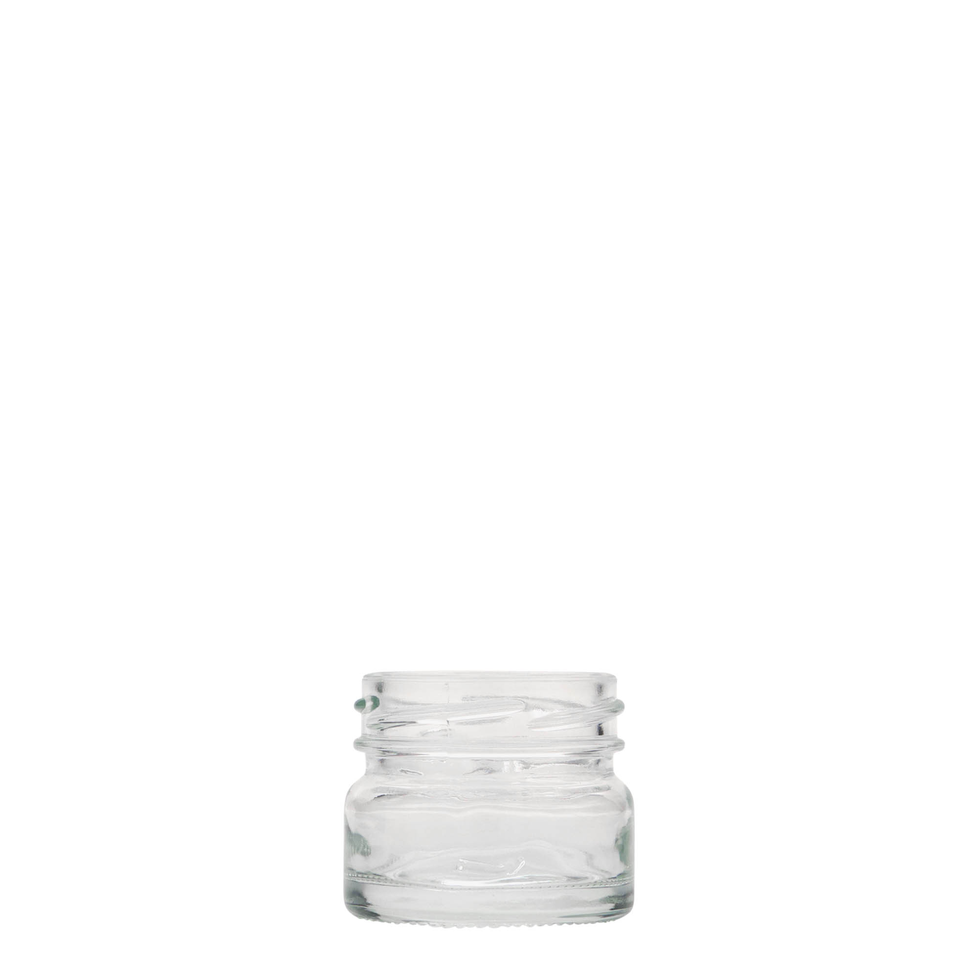 30 ml flat round glass, opening: Twist-Off (TO 43) 30 ml flat round glass, opening: Twist-Off (TO 43)