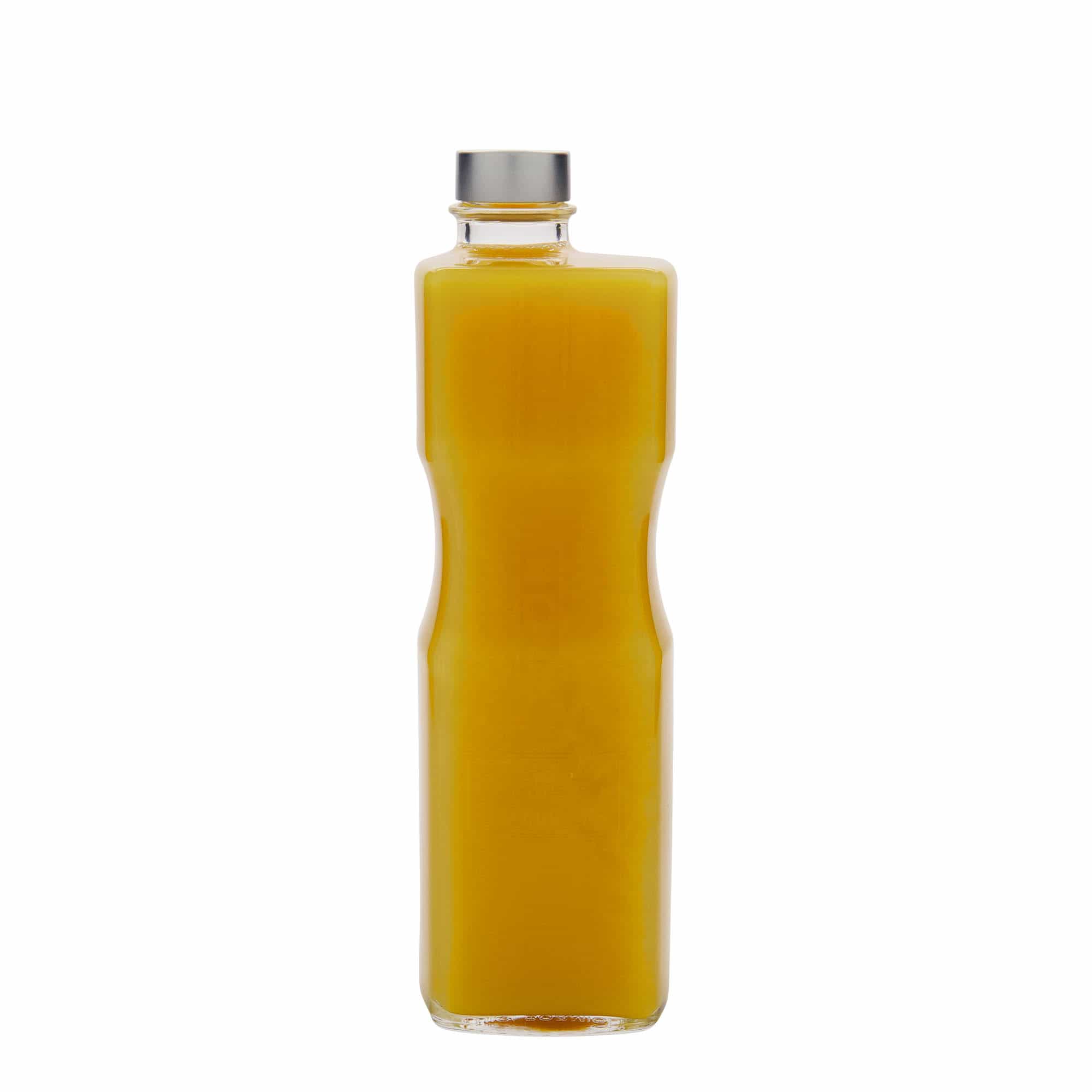 1,000 ml glass bottle 'Optima Juice', rectangular, closure: screw cap