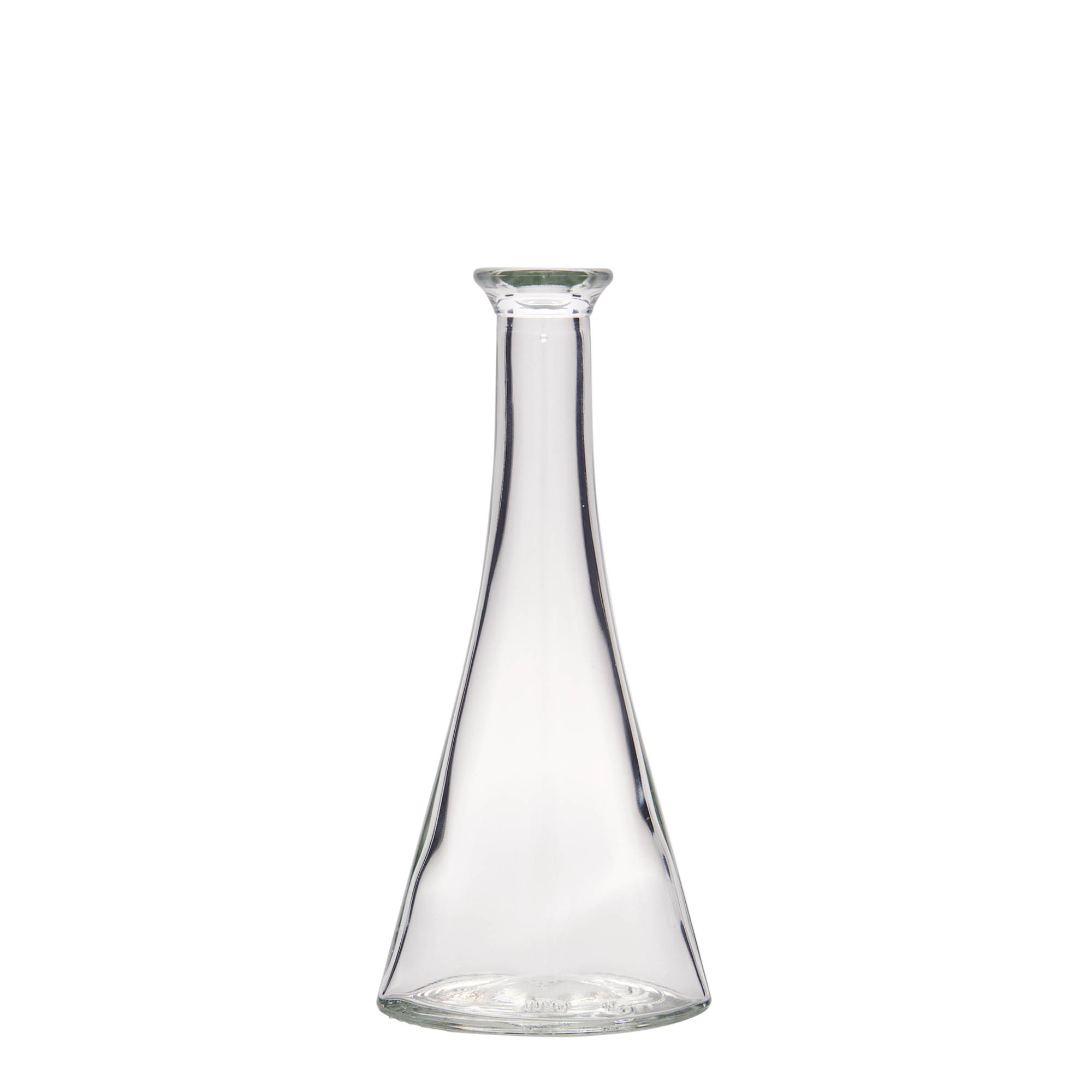 100 ml glass bottle ‘Veronica’, half-round, opening: cork