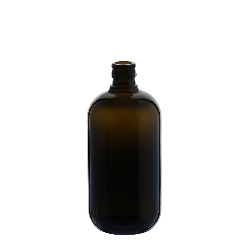 750 ml vinegar/oil bottle 'Biolio', glass, antique green, mouth: DOP