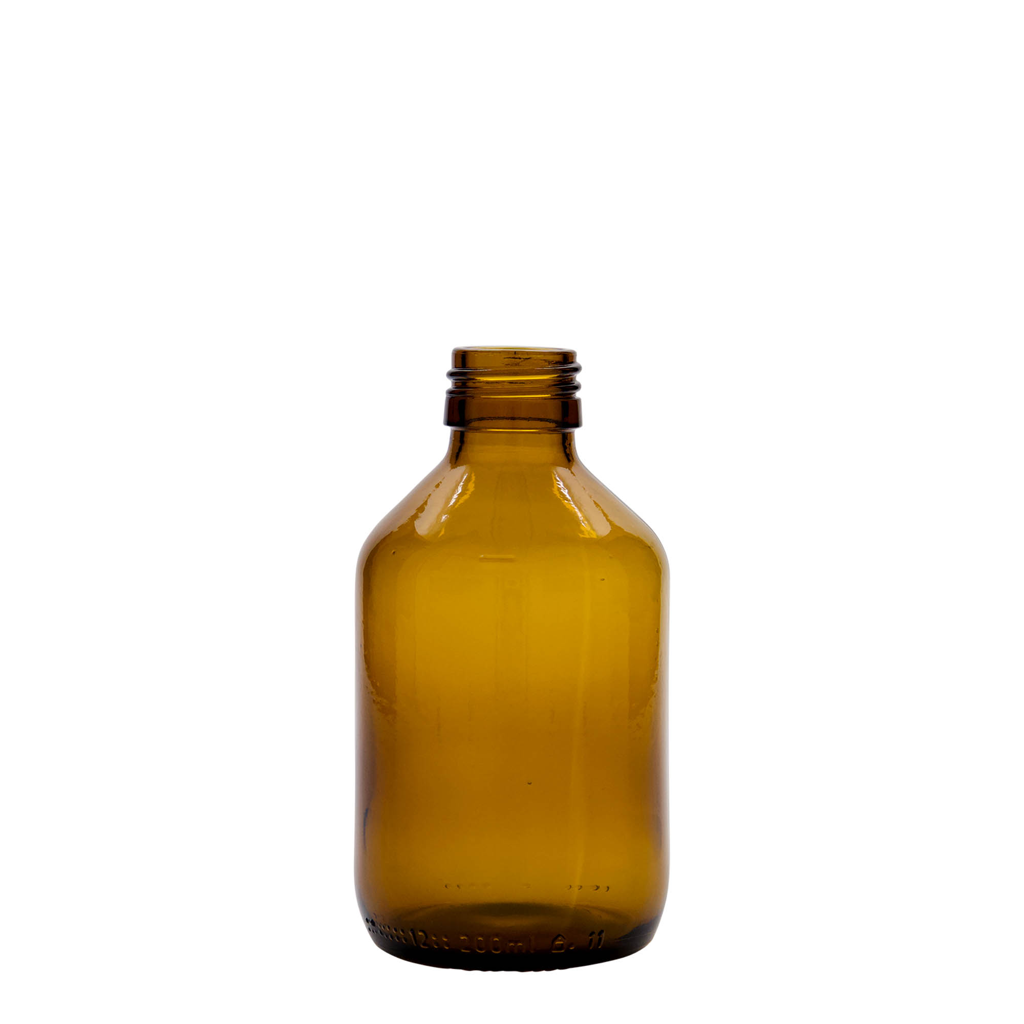 200 ml medicine bottle, brown, glass, opening: PP 28 200 ml medicine bottle, brown, glass, opening: PP 28
