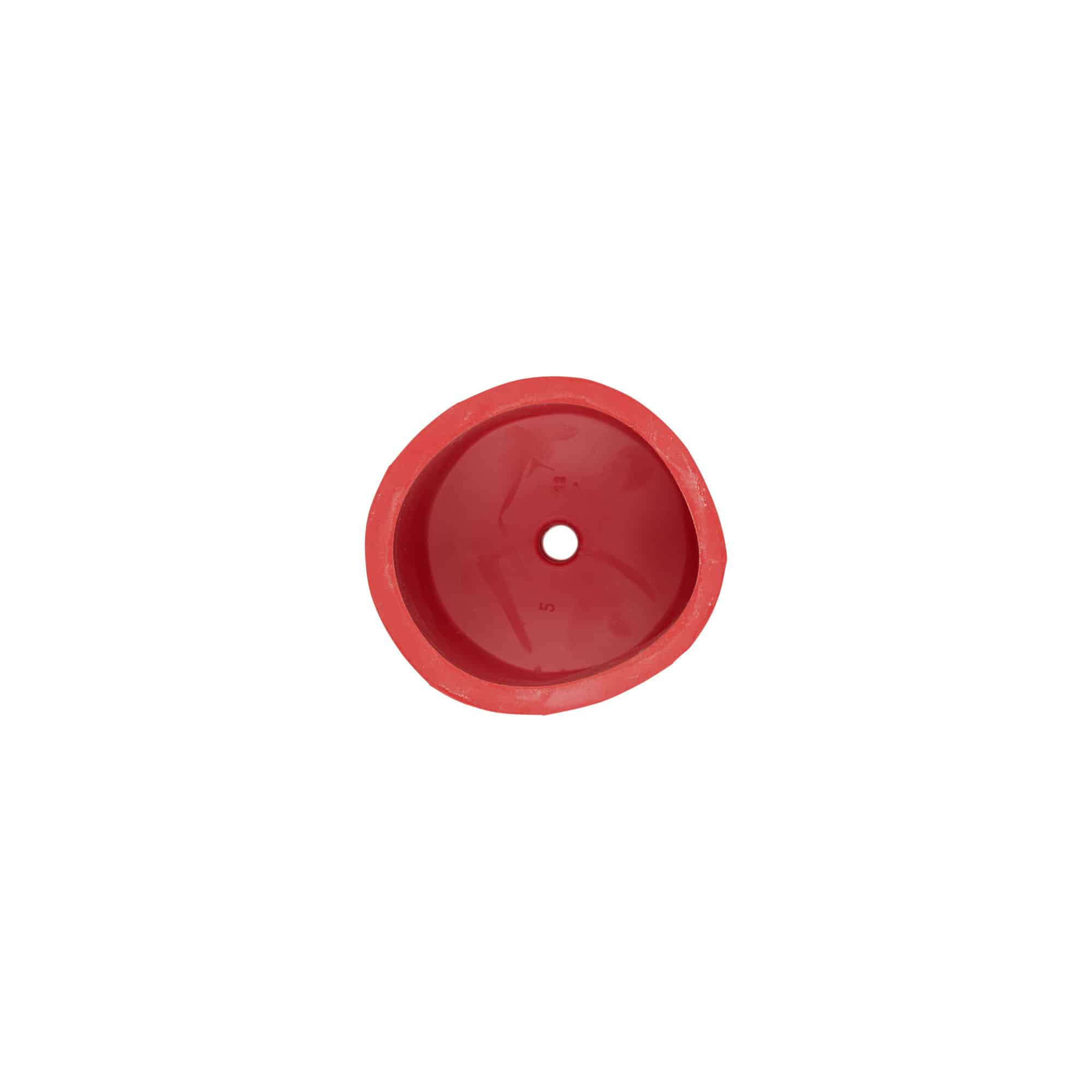 Fermentation cap type 5, rubber, red