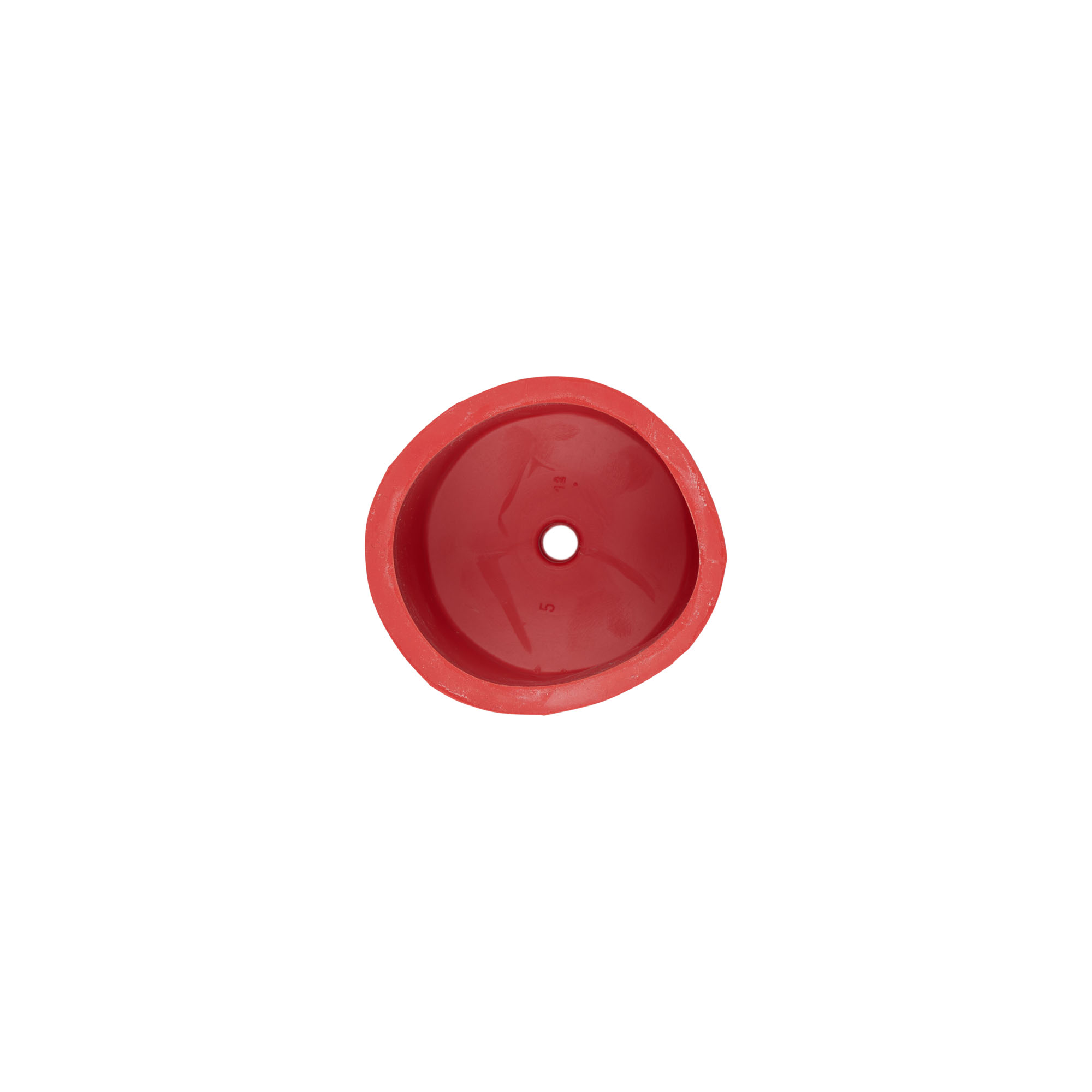 Fermentation cap type 5, rubber, red