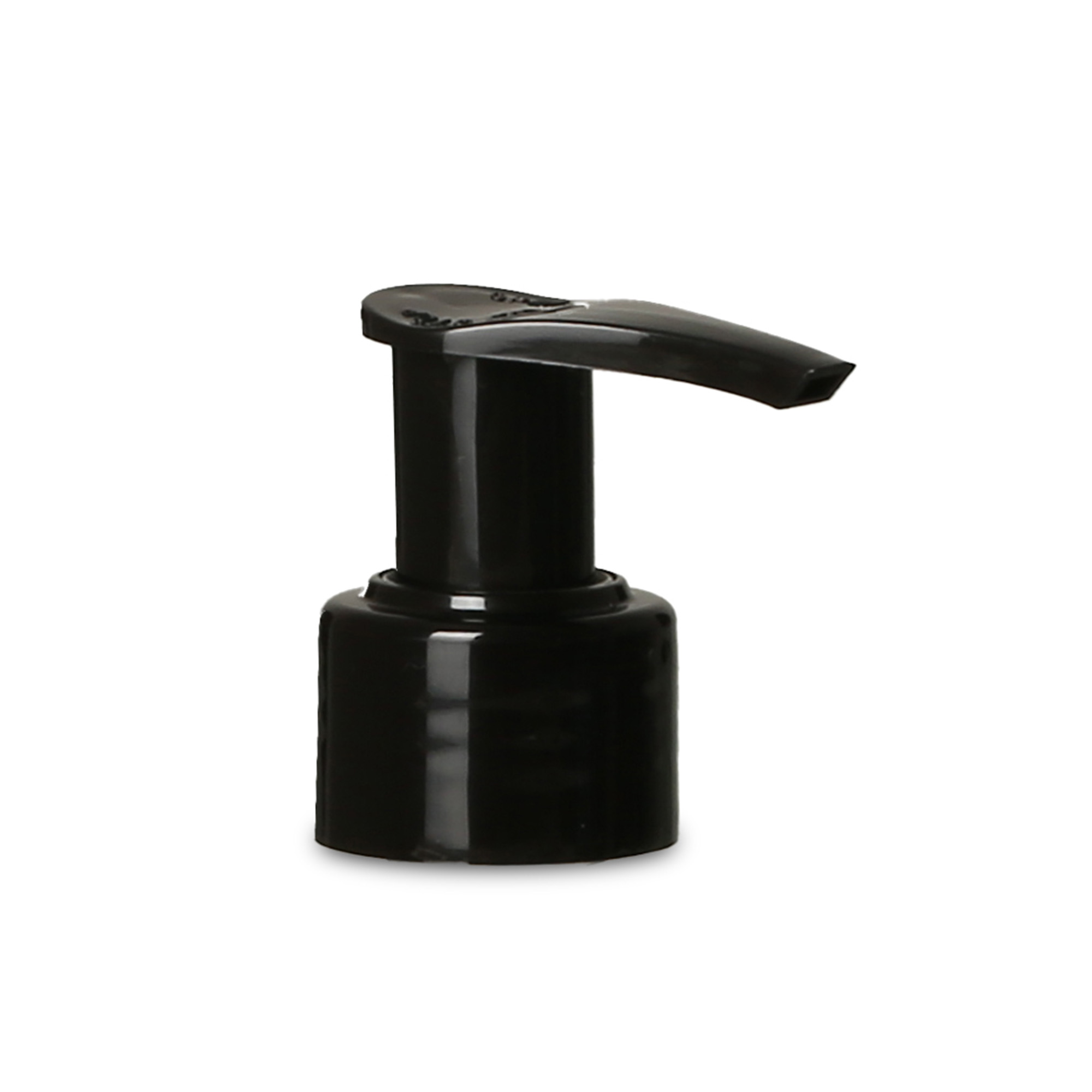 Screw cap dispenser pump, PP plastic, black, for opening: PP 28