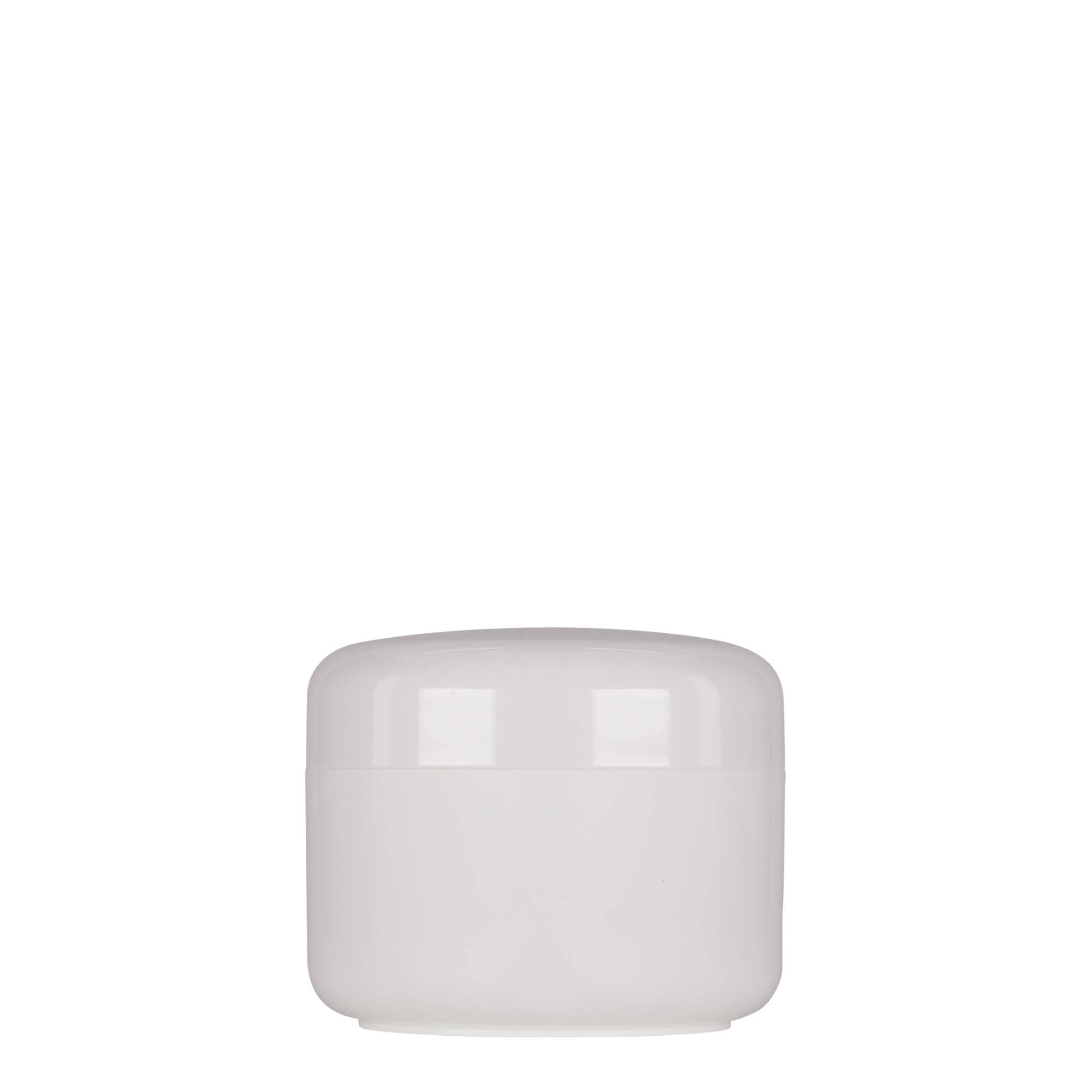 200 ml plastic jar 'Bianca', PP, white, opening: screw cap