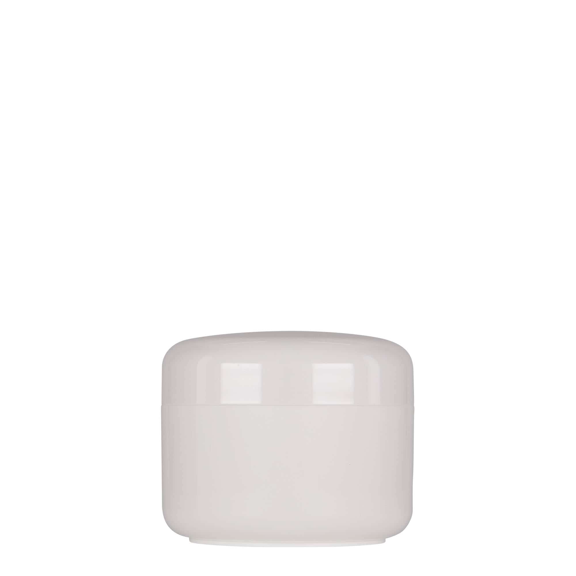 200 ml plastic jar 'Bianca', PP, white, opening: screw cap