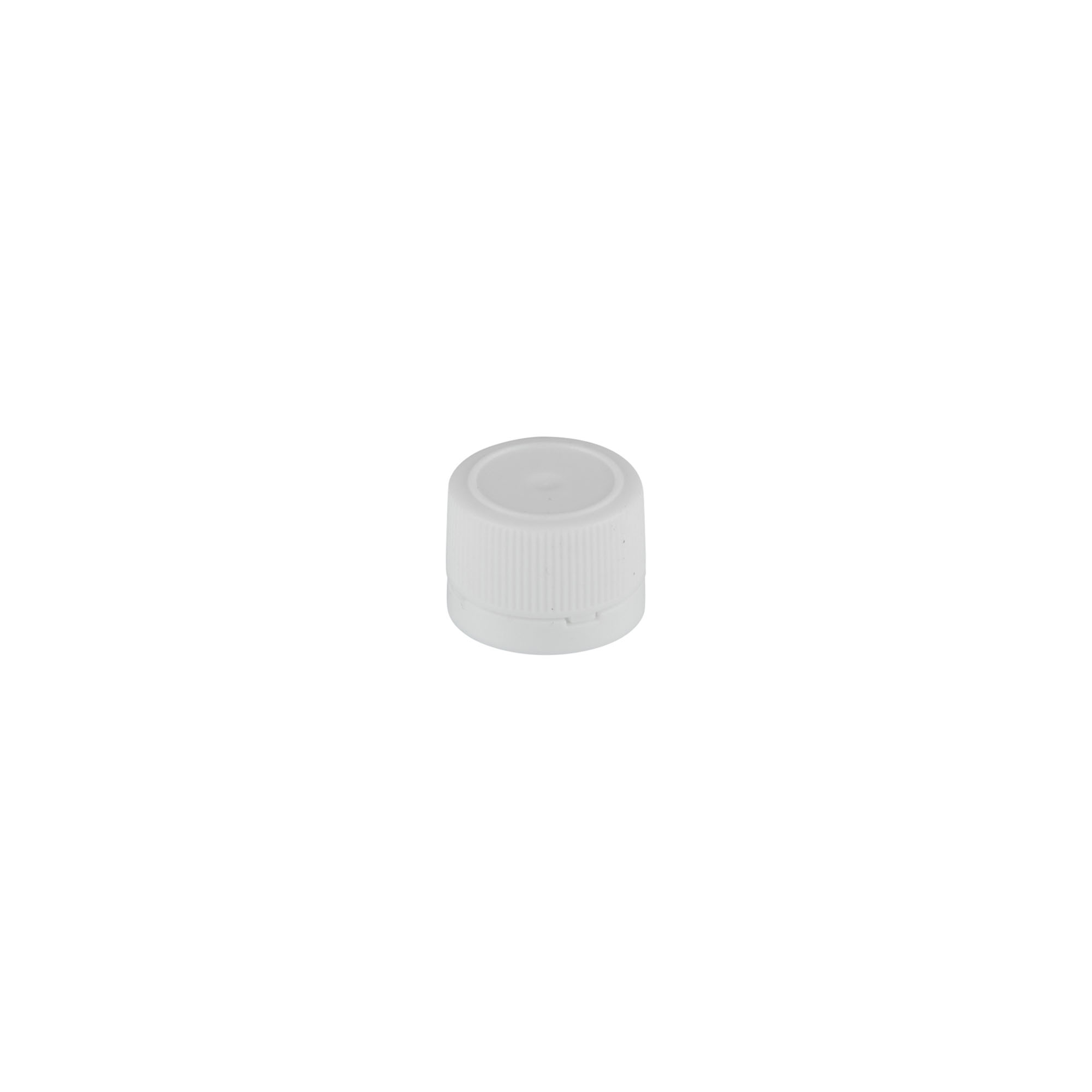 Screw cap for PET tubes, plastic, white