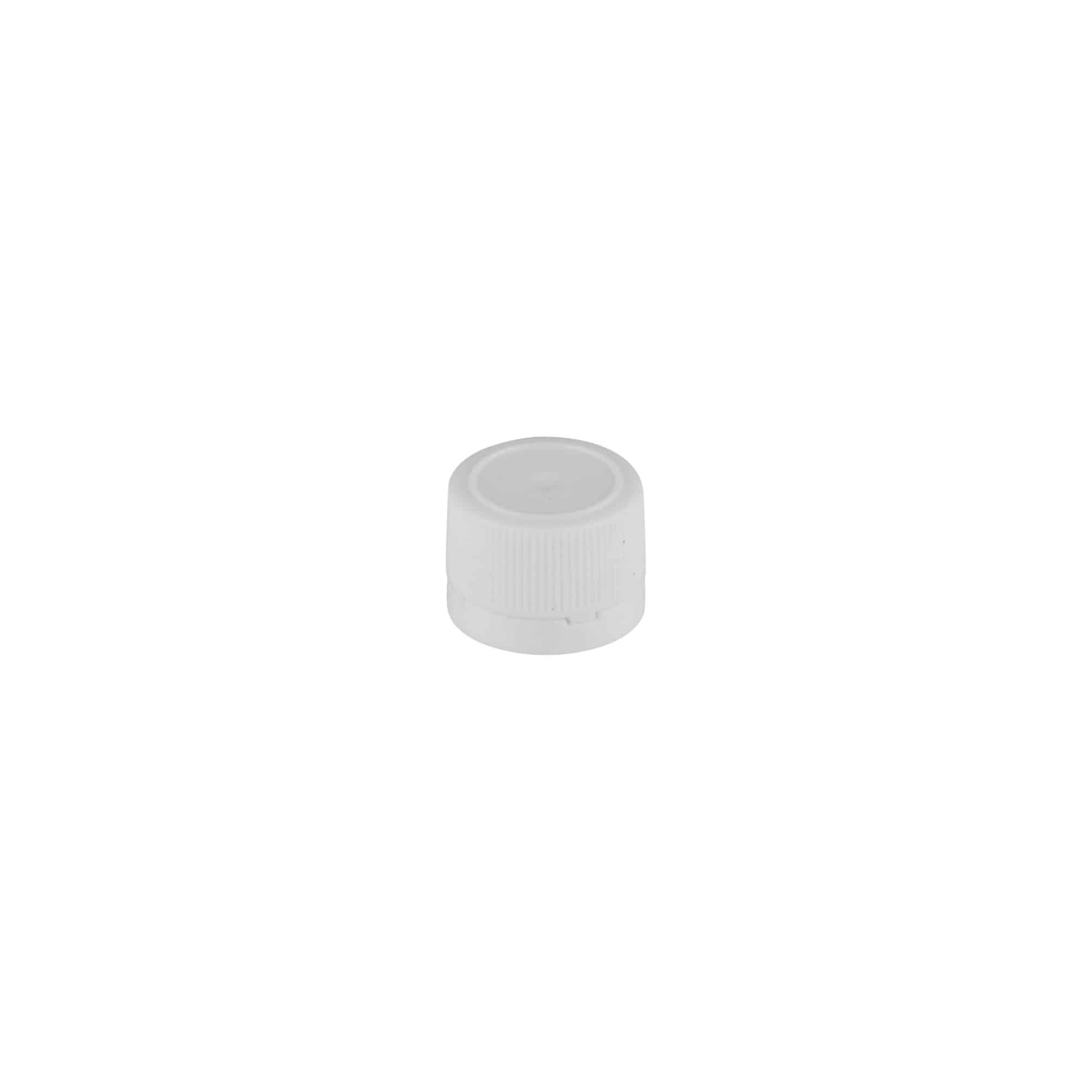 Screw cap for PET tubes, plastic, white