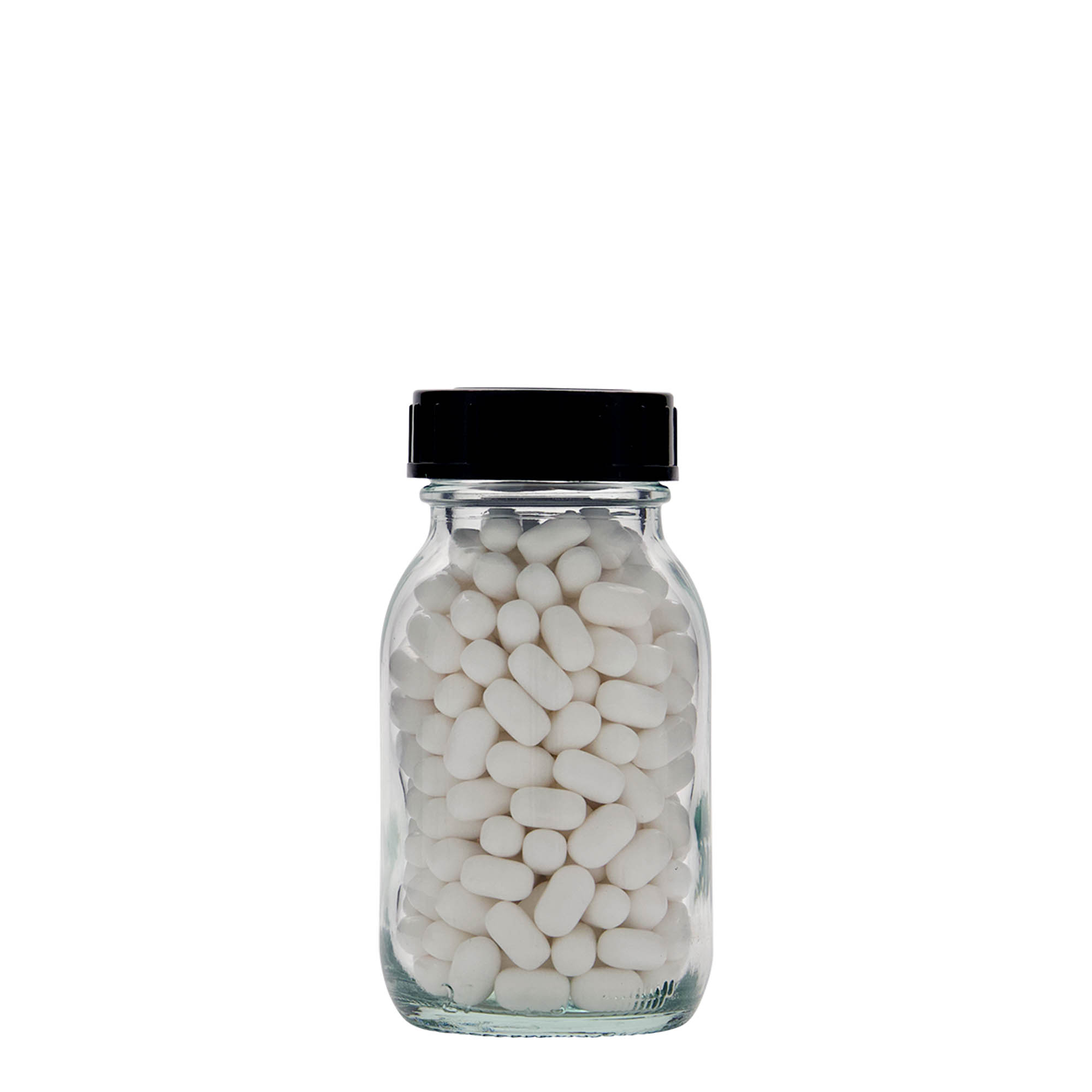 125 ml wide-neck jar, opening: DIN 40 125 ml wide-neck jar, opening: DIN 40