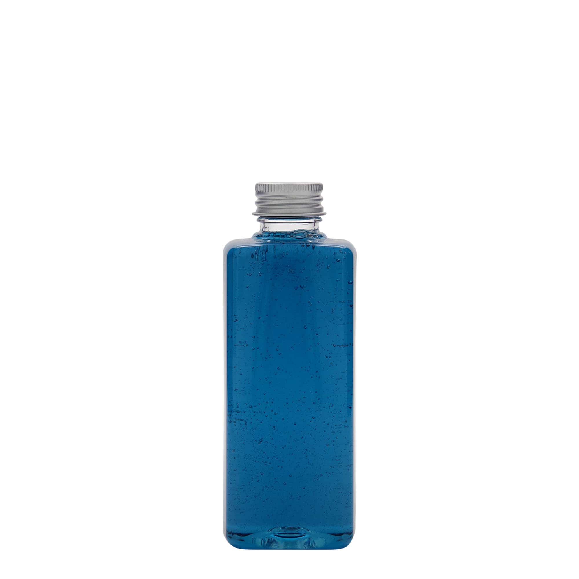 200 ml PET bottle ‘Karl’, square, plastic, neck: 24/410