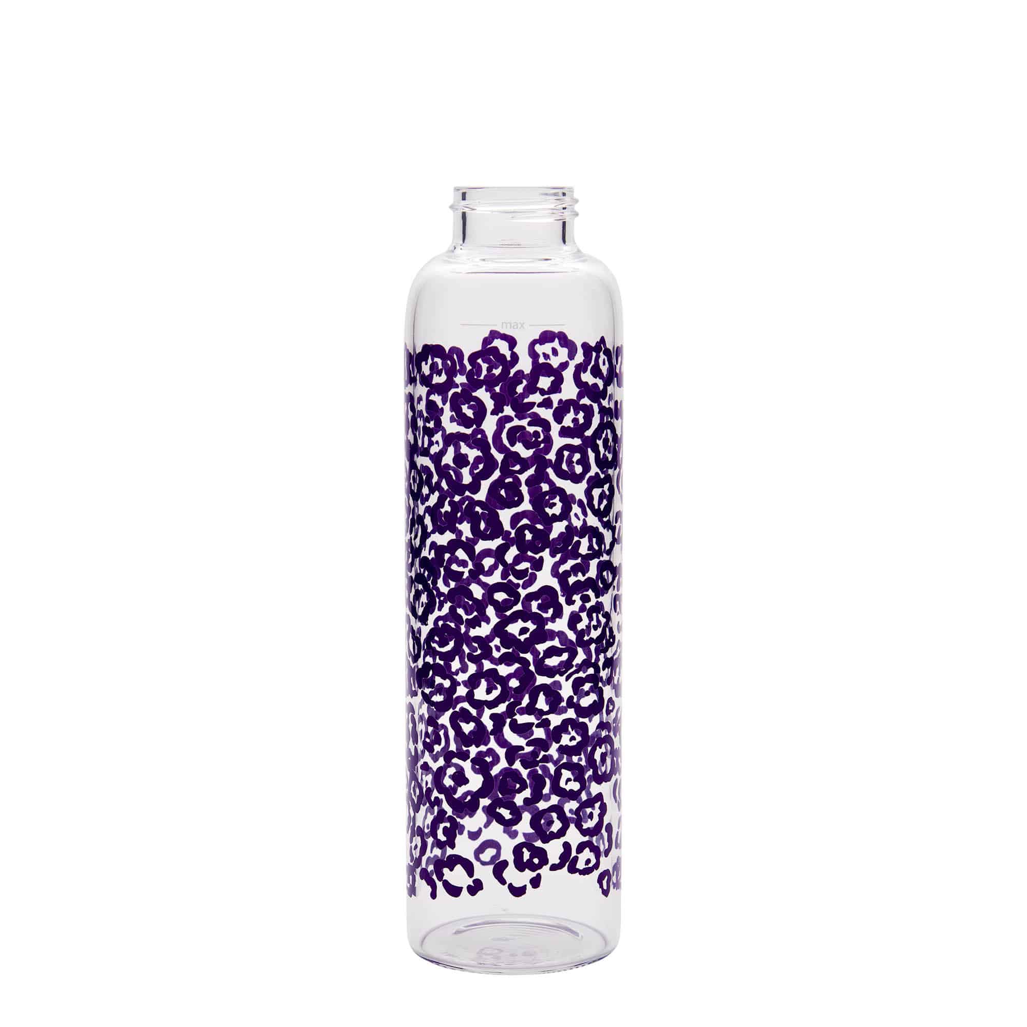 500 ml Drinking Bottle 'Perseus - Purple Flowers', Opening: Screw Cap 500 ml Drinking Bottle 'Perseus - Purple Flowers', Opening: Screw Cap