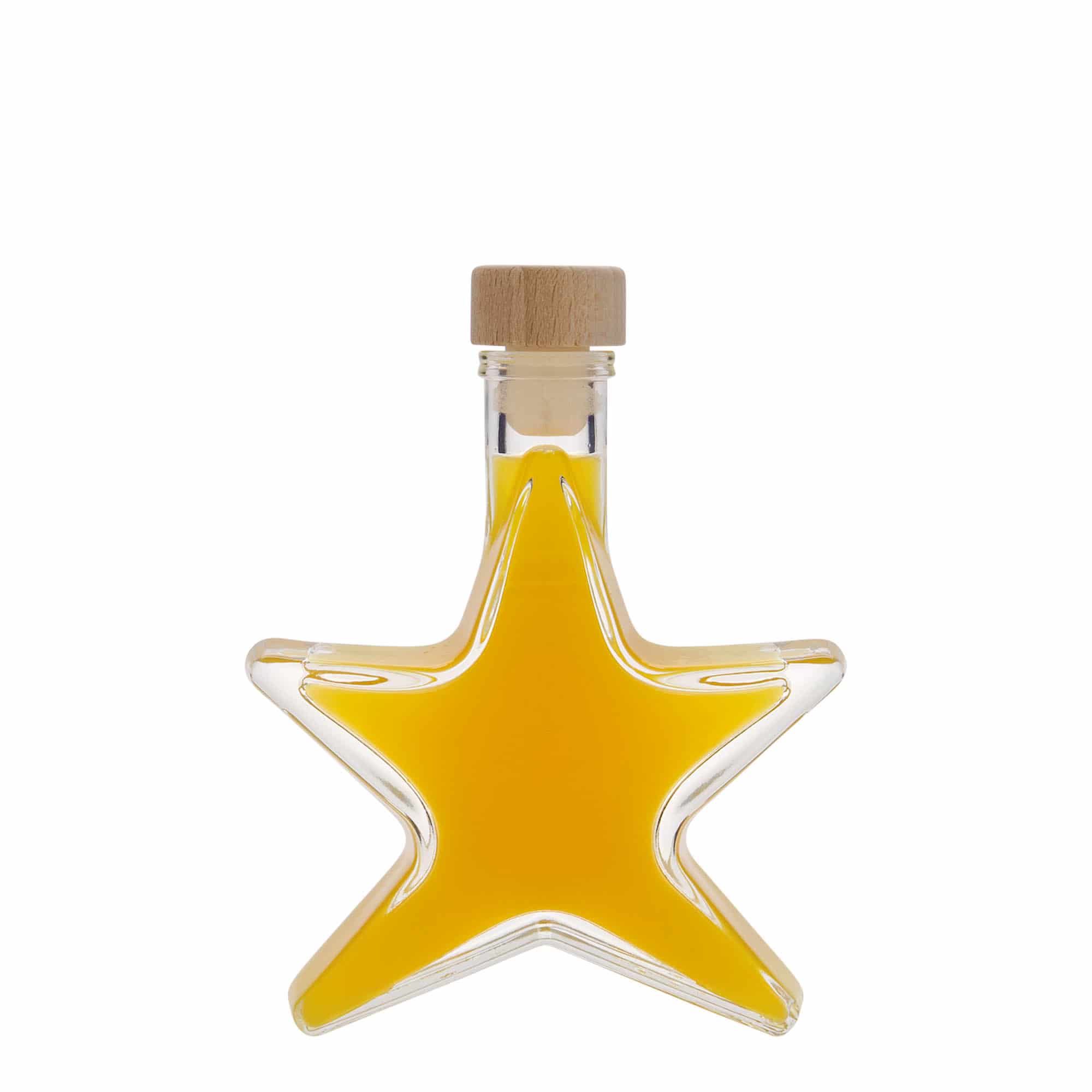 100 ml glass bottle 'Star', opening: cork