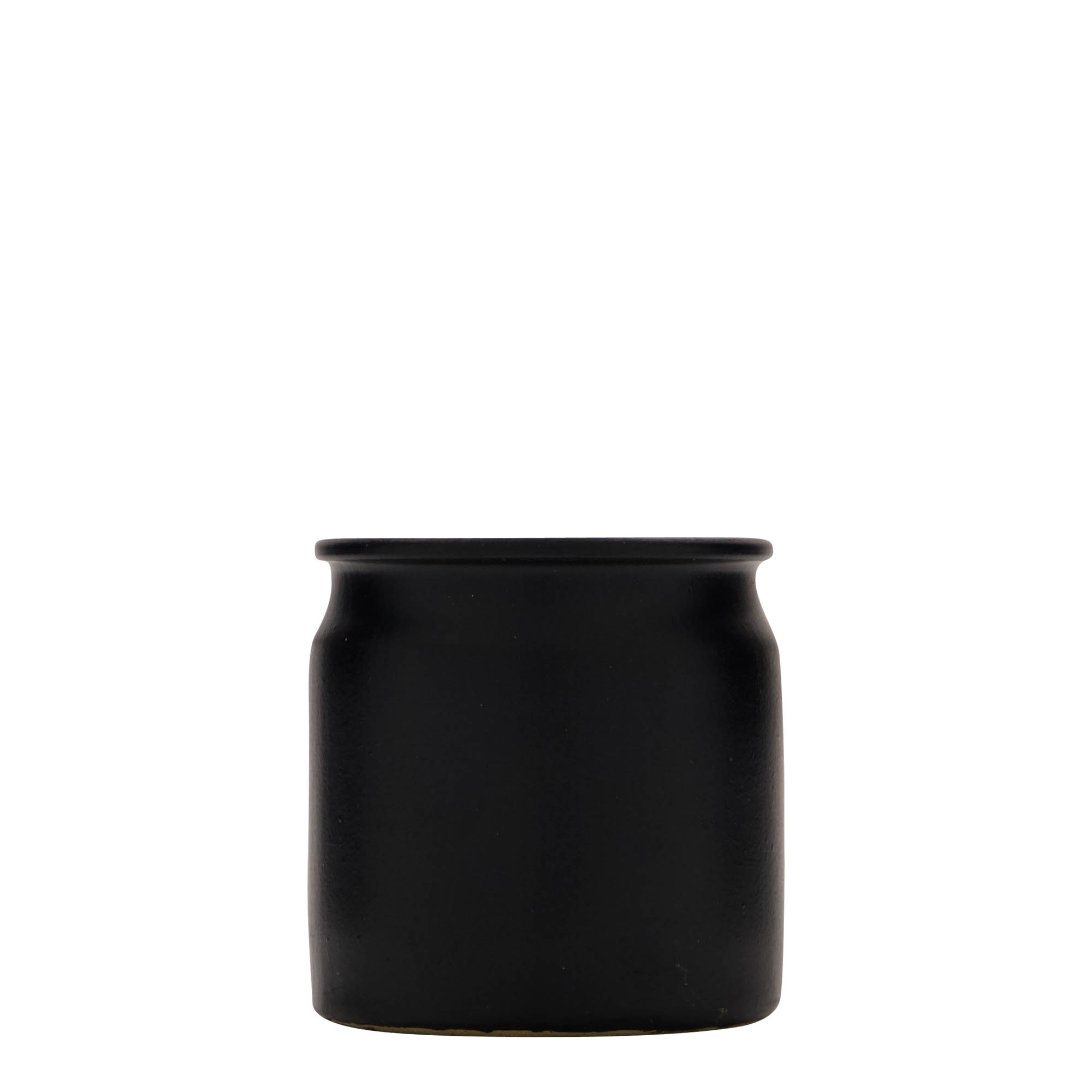 160 ml stoneware pot, ceramic, black, opening: cork 160 ml stoneware pot, ceramic, black, opening: cork
