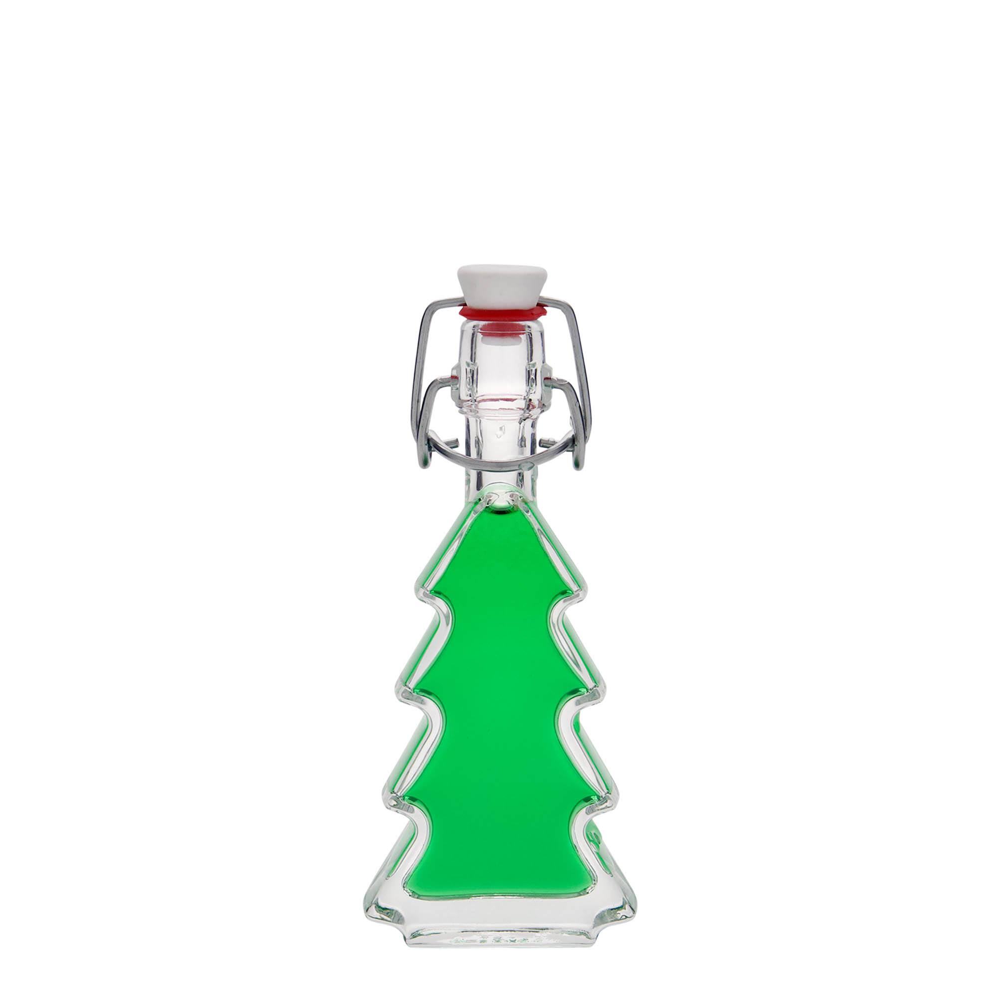 40 ml glass bottle 'Christmas tree', opening: swing top closure 40 ml glass bottle 'Christmas tree', opening: swing top closure