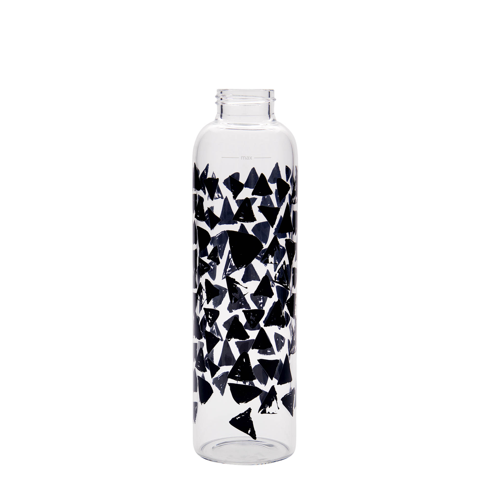 500 ml Drinking Bottle 'Perseus - Black Triangles', Opening: Screw Cap 500 ml Drinking Bottle 'Perseus - Black Triangles', Opening: Screw Cap