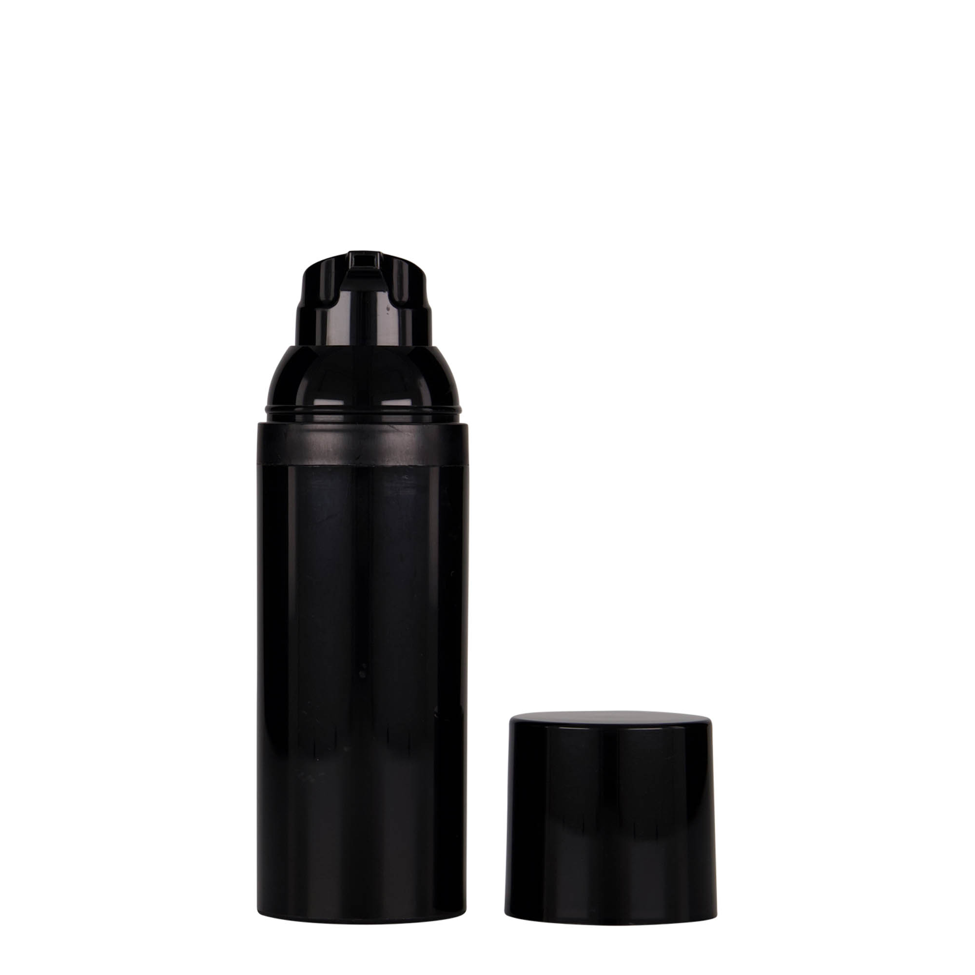 50 ml Airless Dispenser ‘Mezzo’, black PP plastic