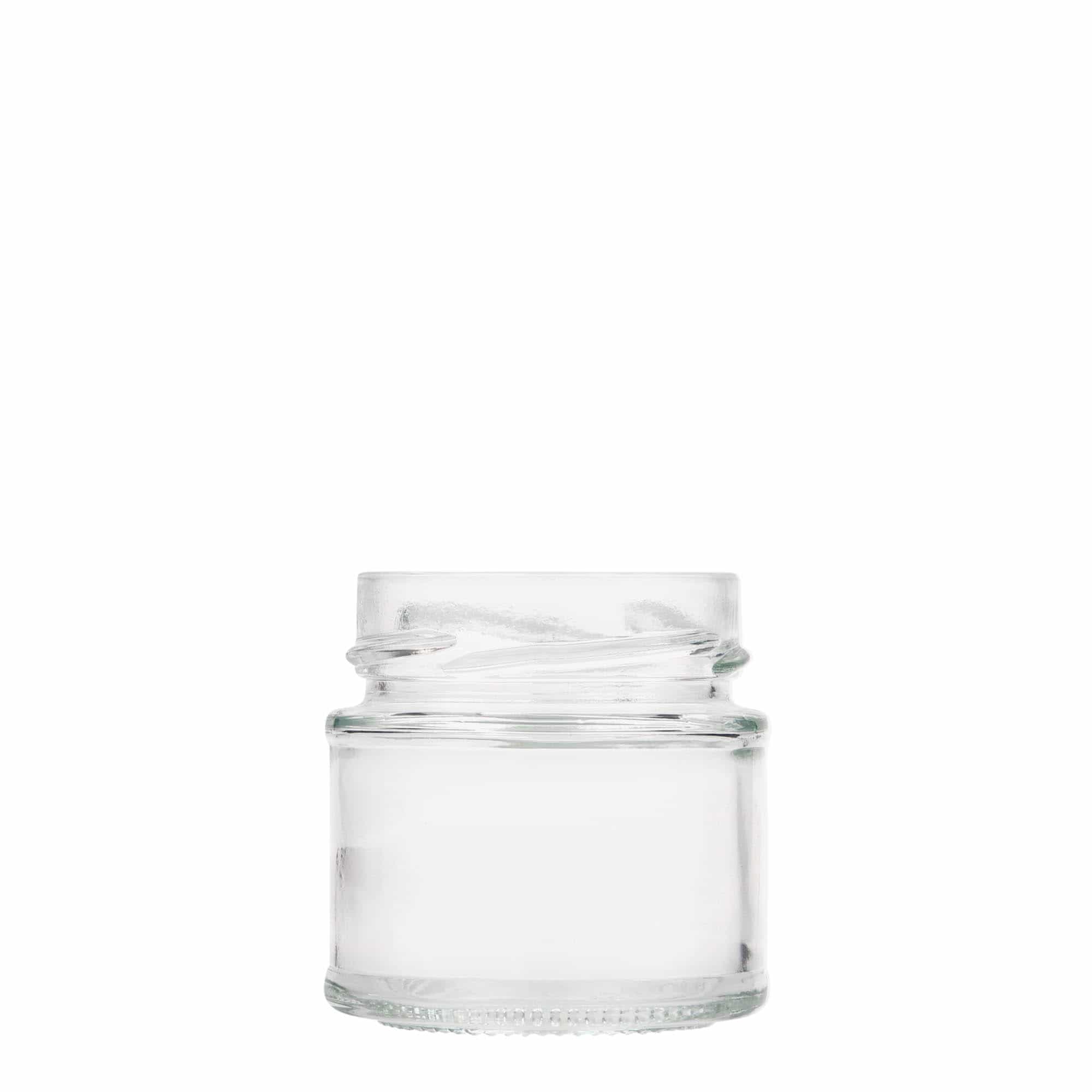 156 ml round glass ‘Enjoy’, opening: Deep-Twist-off (DTO 63)
