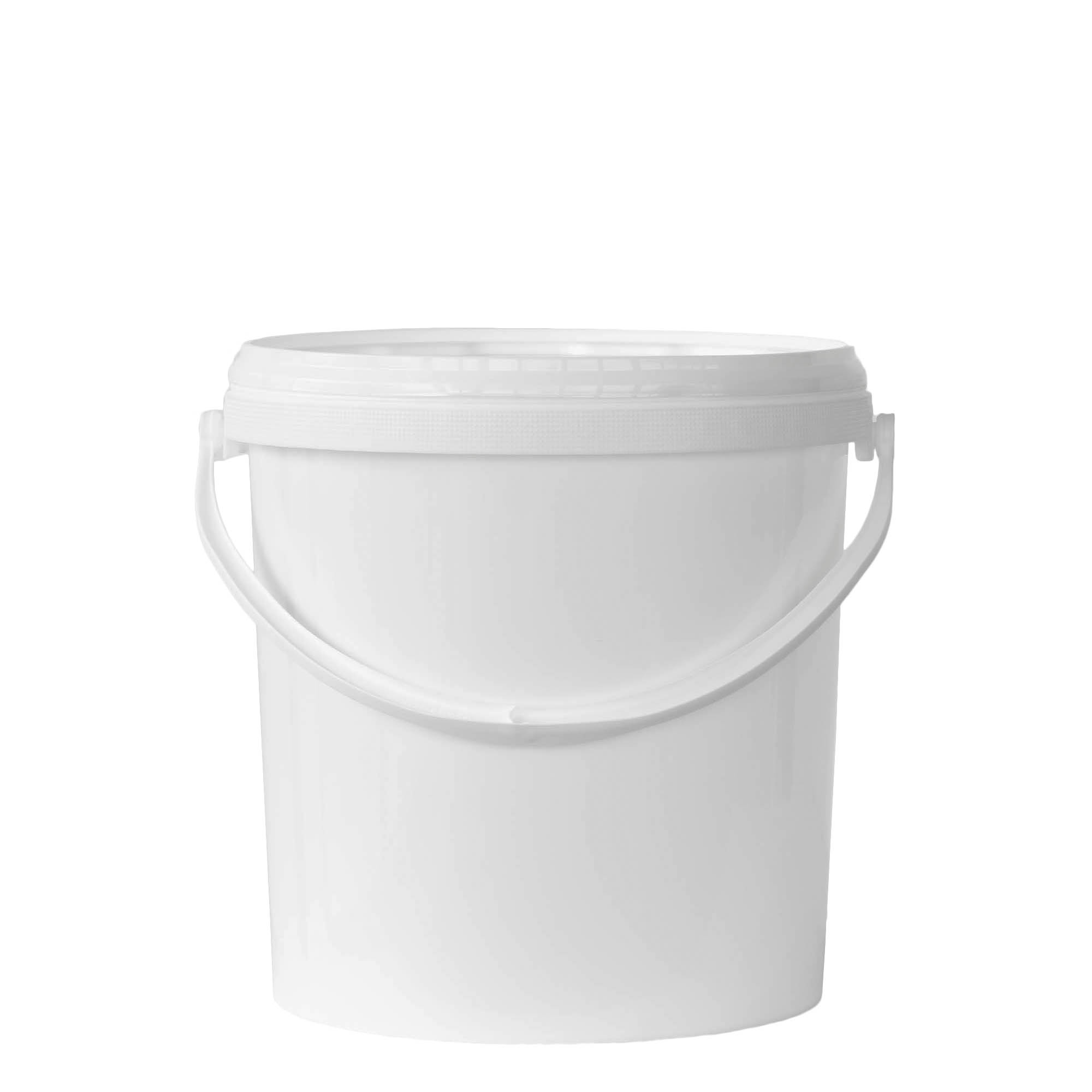 10 l bucket, PP plastic, white 10 l bucket, PP plastic, white