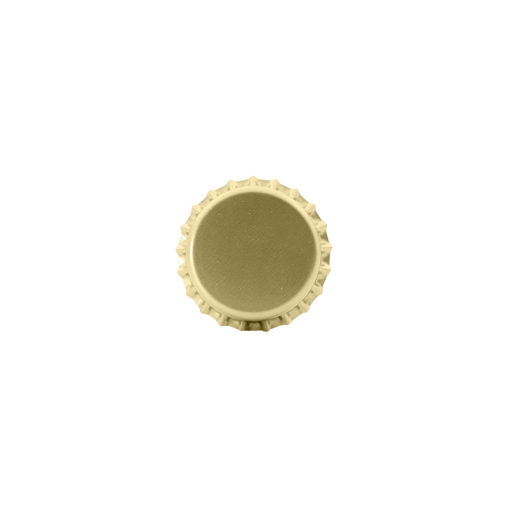 Crown caps 26 mm, metal, gold