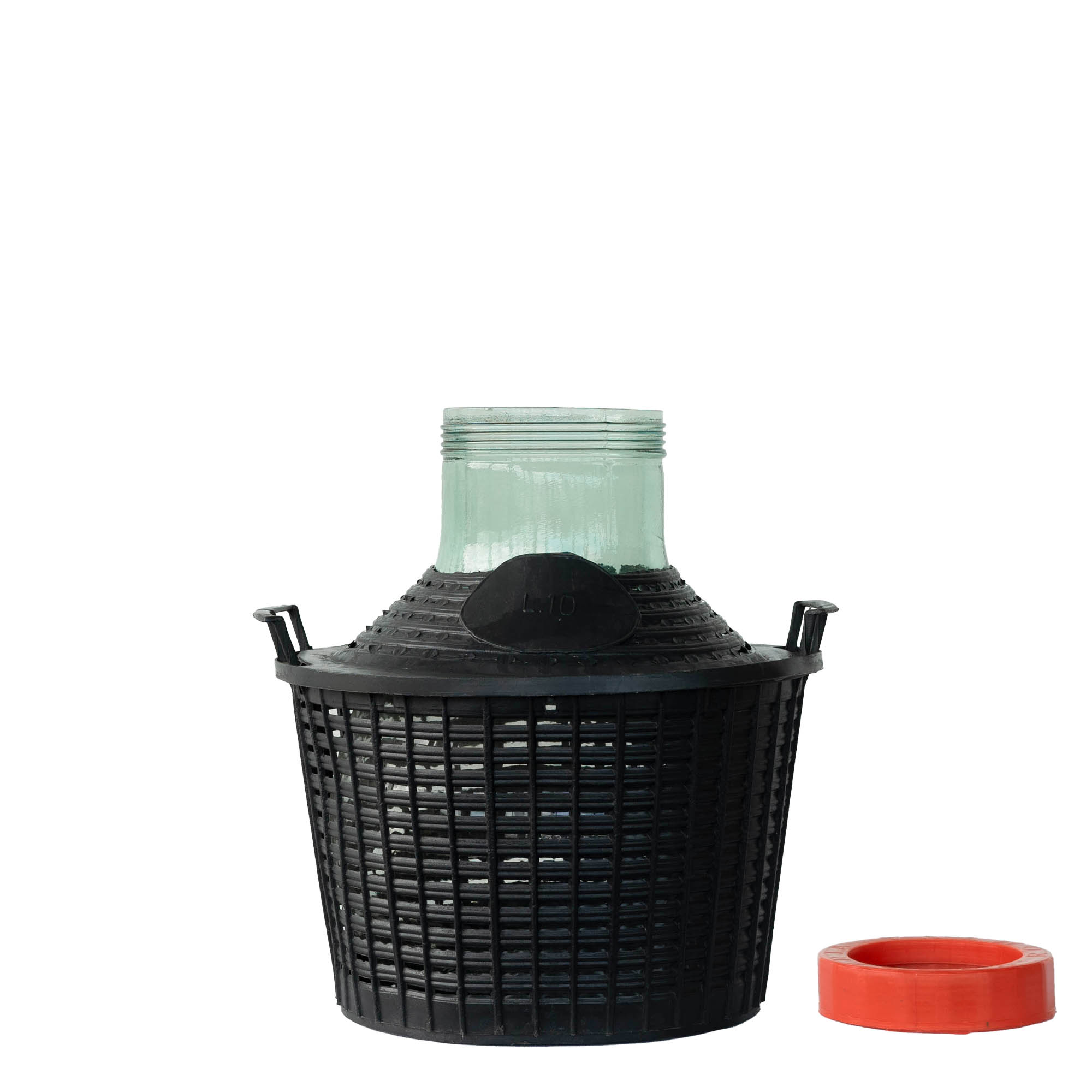 10 l wide-neck glass balloon bottle, opening: screw cap 10 l wide-neck glass balloon bottle, opening: screw cap