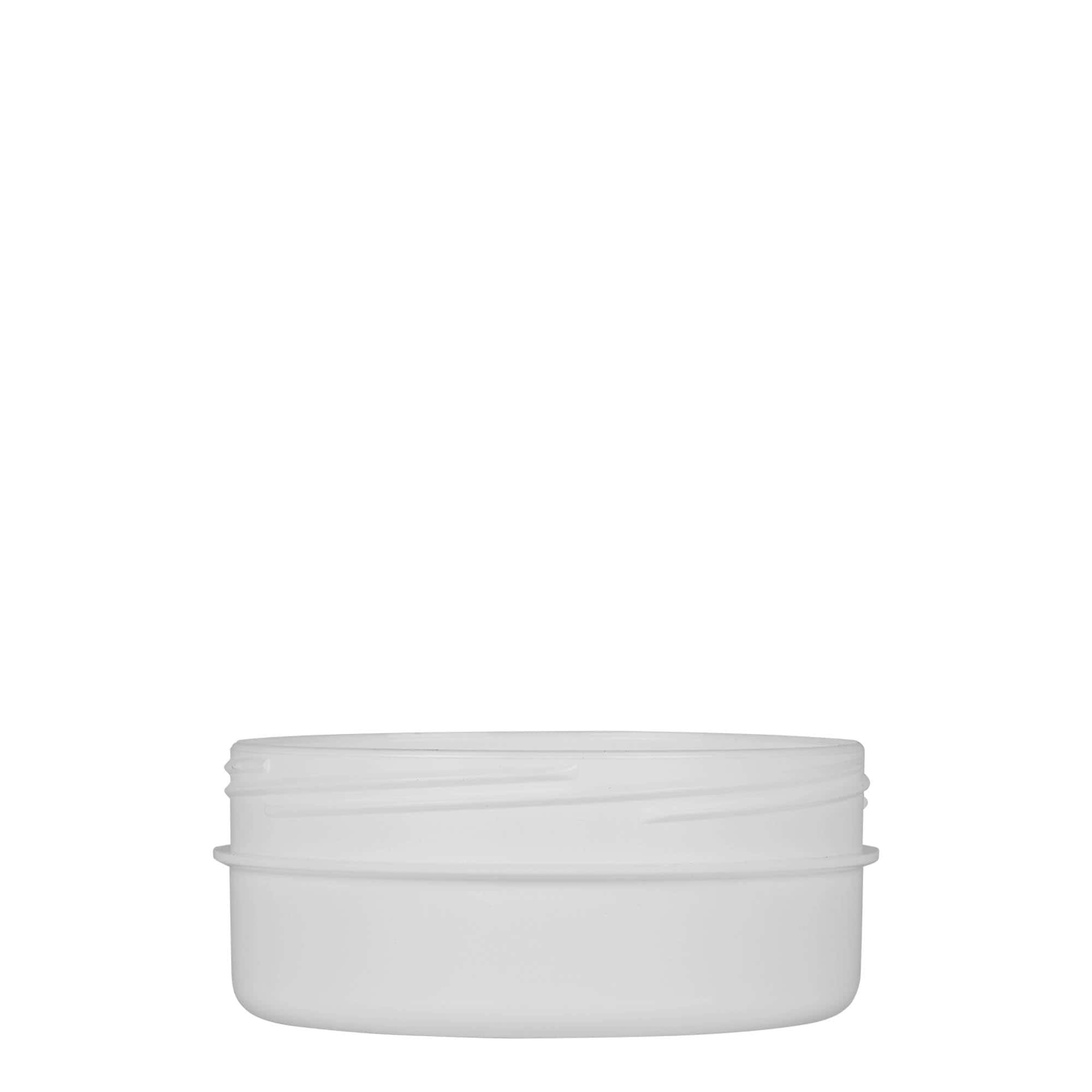 125 ml plastic jar 'White Line', PP, white, opening: screw cap