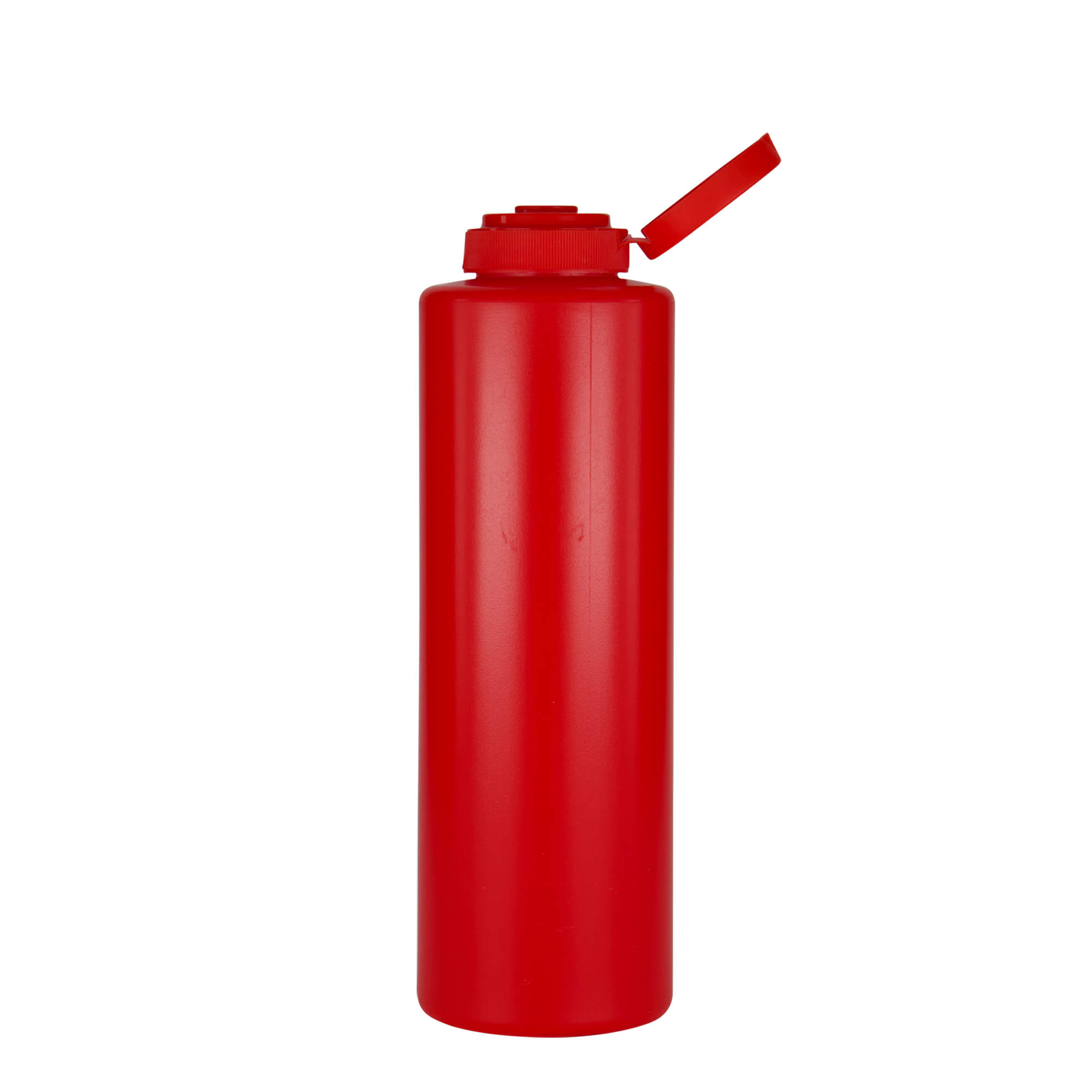 500 ml sauce bottle, LDPE plastic, red, opening: 38/400