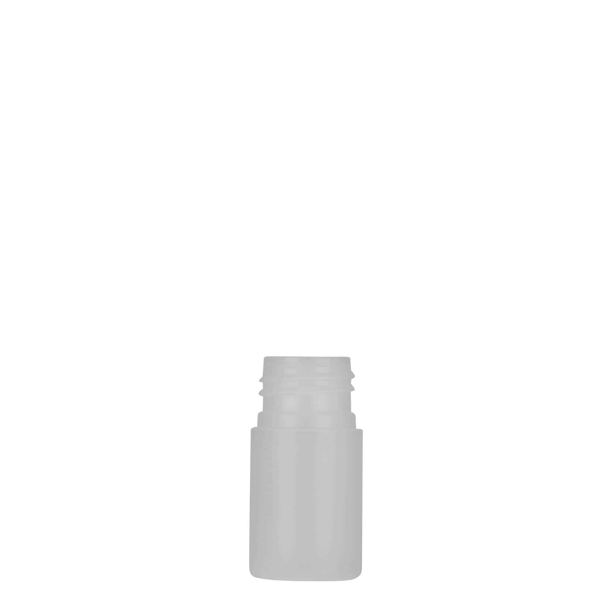 15 ml plastic bottle 'Tuffy', HDPE, natural, opening: 24/410