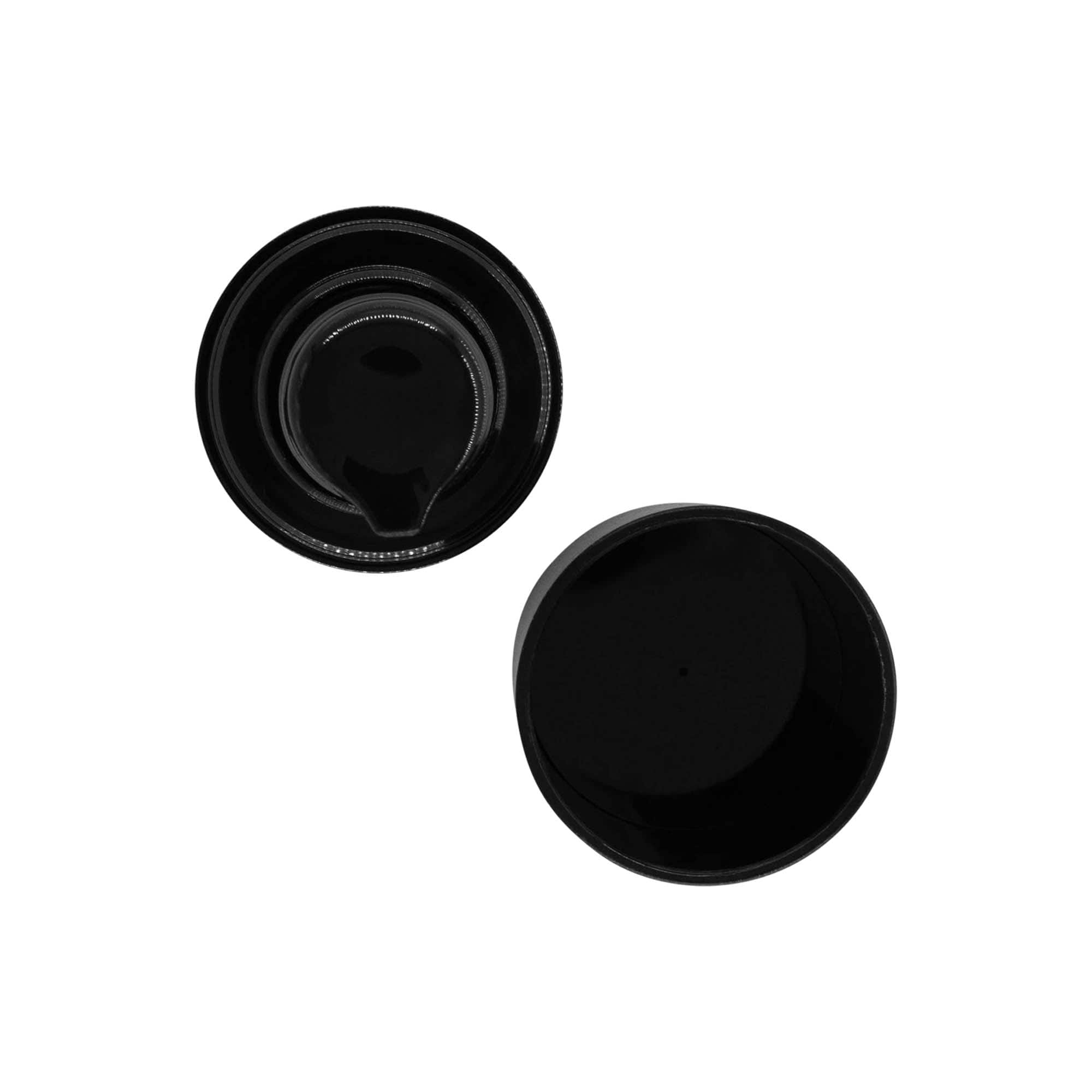Airless Dispenser Pump Head ‘Micro’, PP Plastic, Black