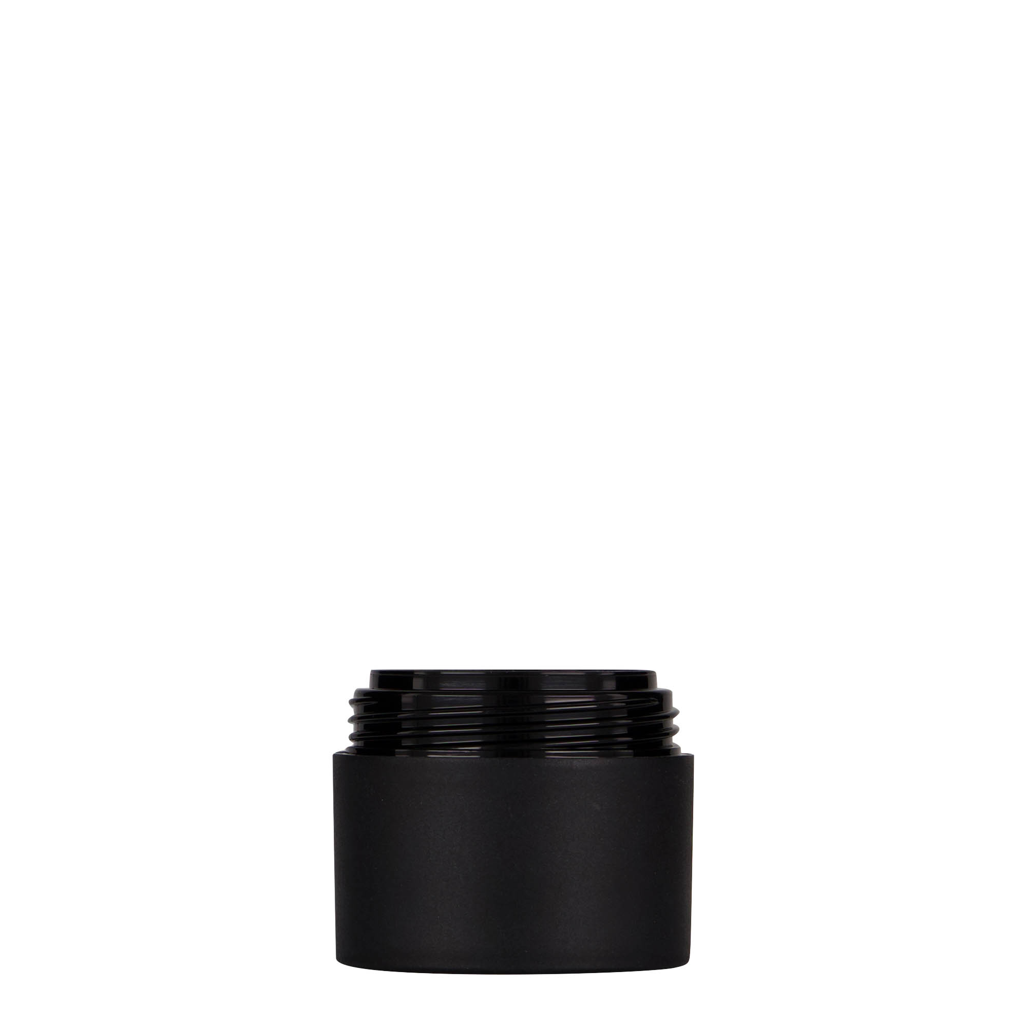 30 ml plastic jar ‘Antonella’, PP, black, opening: screw cap