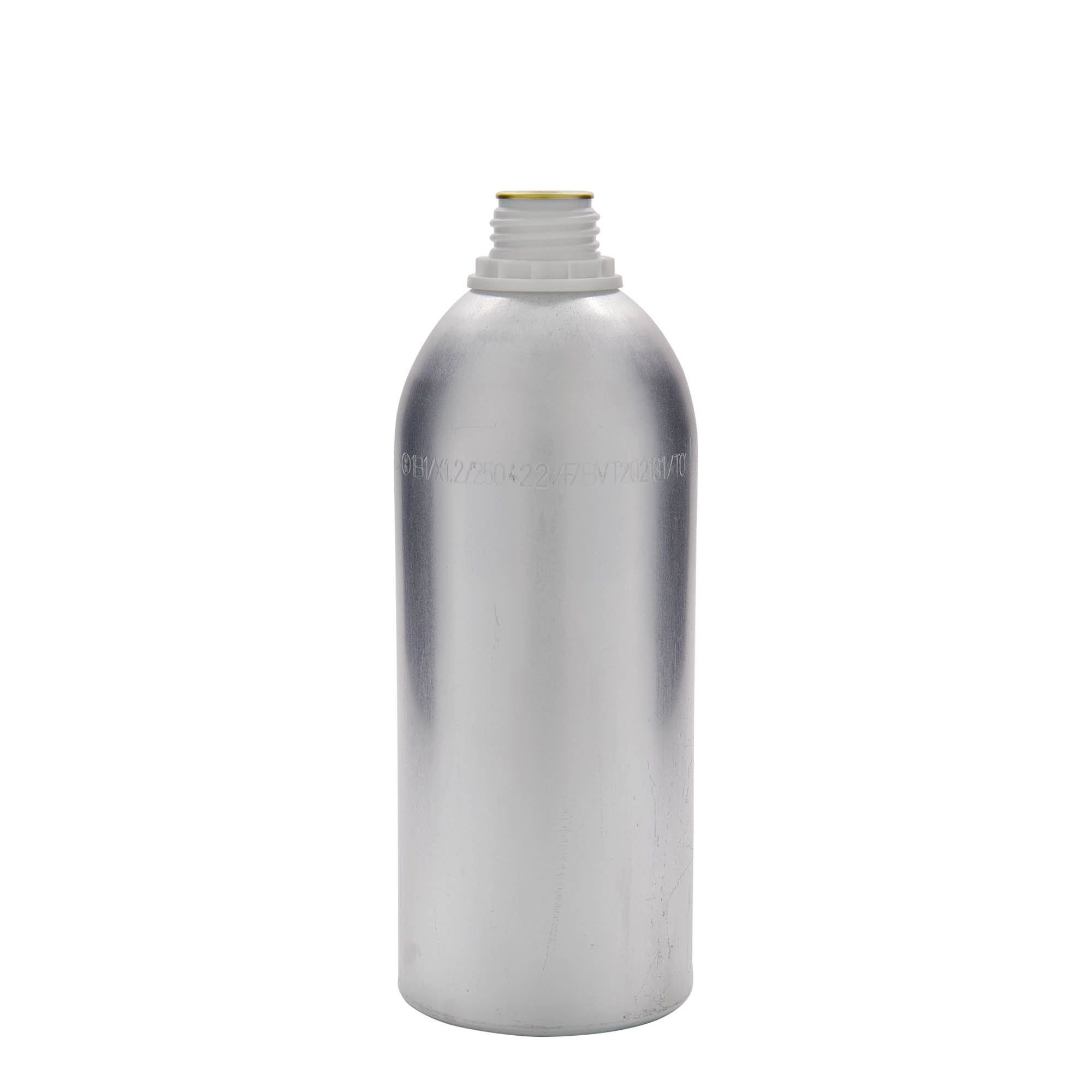 1100 ml aluminium bottle, metal, silver, opening: DIN 32 1100 ml aluminium bottle, metal, silver, opening: DIN 32