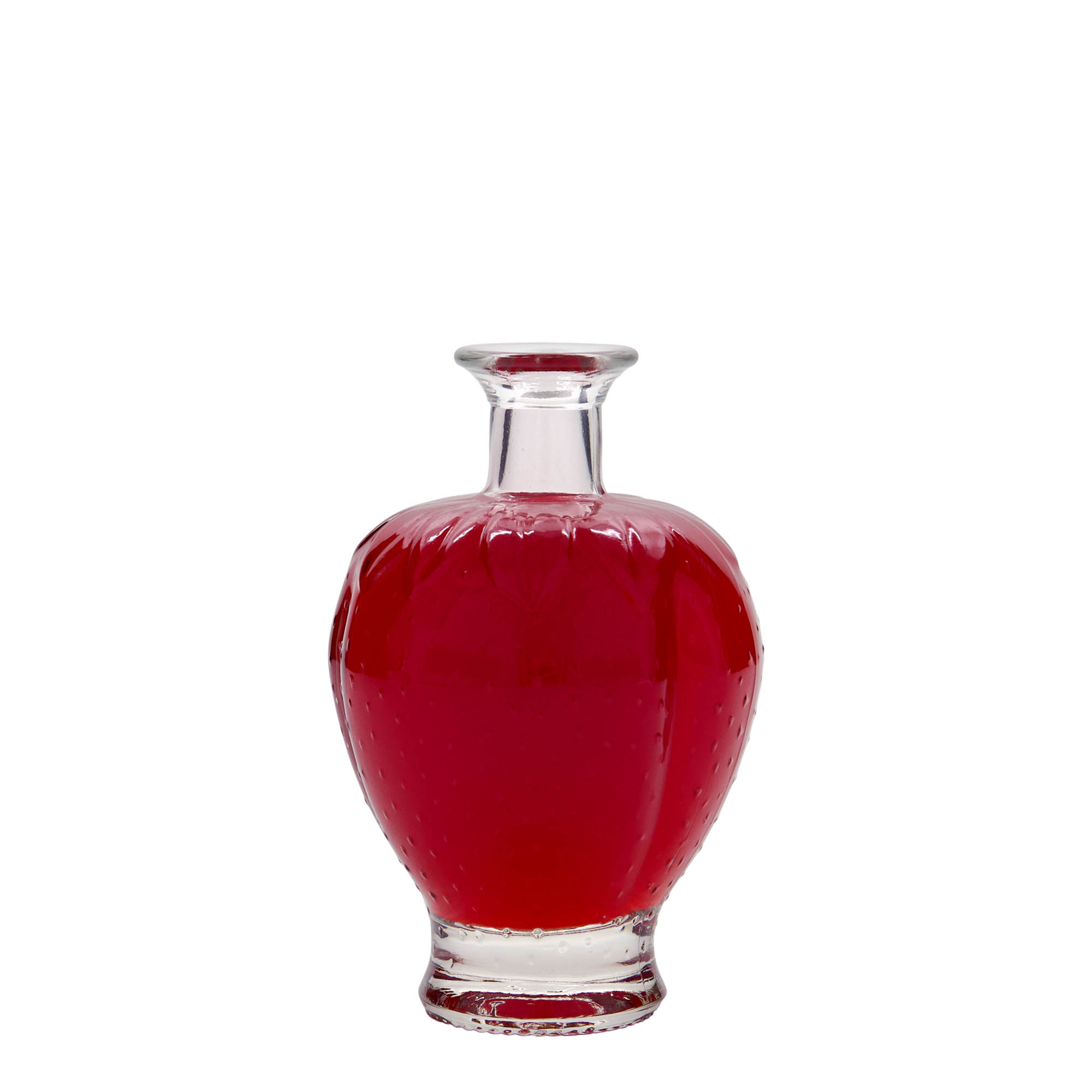200 ml glass bottle 'Strawberry', opening: cork 200 ml glass bottle 'Strawberry', opening: cork