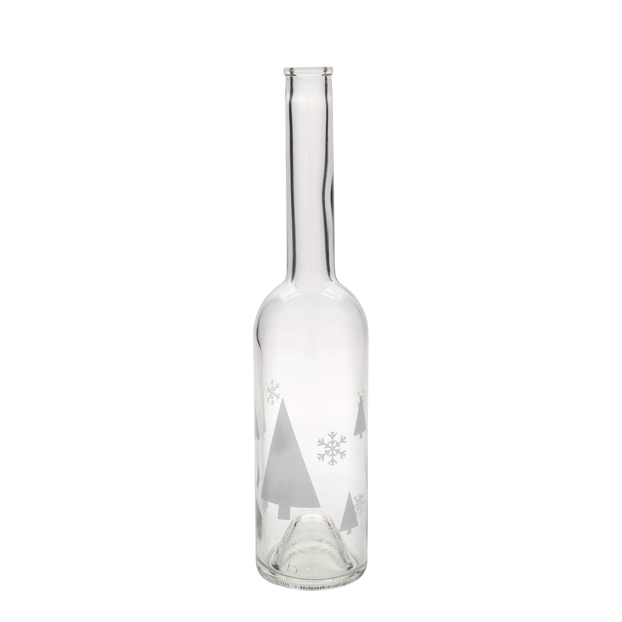 500 ml glass bottle 'Opera', design: snowflakes, opening: cork 500 ml glass bottle 'Opera', design: snowflakes, opening: cork