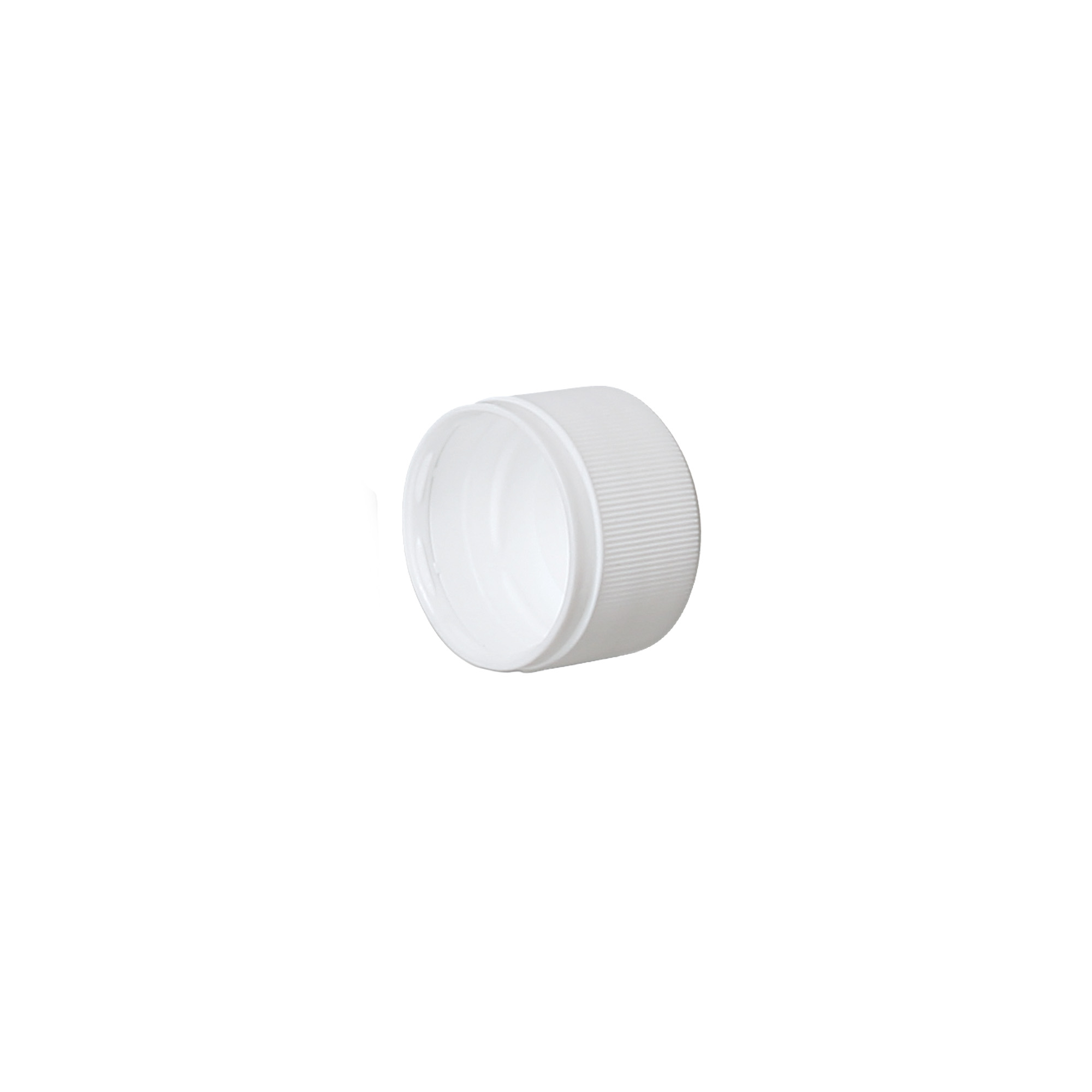 Screw cap variant A, PP plastic, white, for opening: PP 28 Screw cap variant A, PP plastic, white, for opening: PP 28
