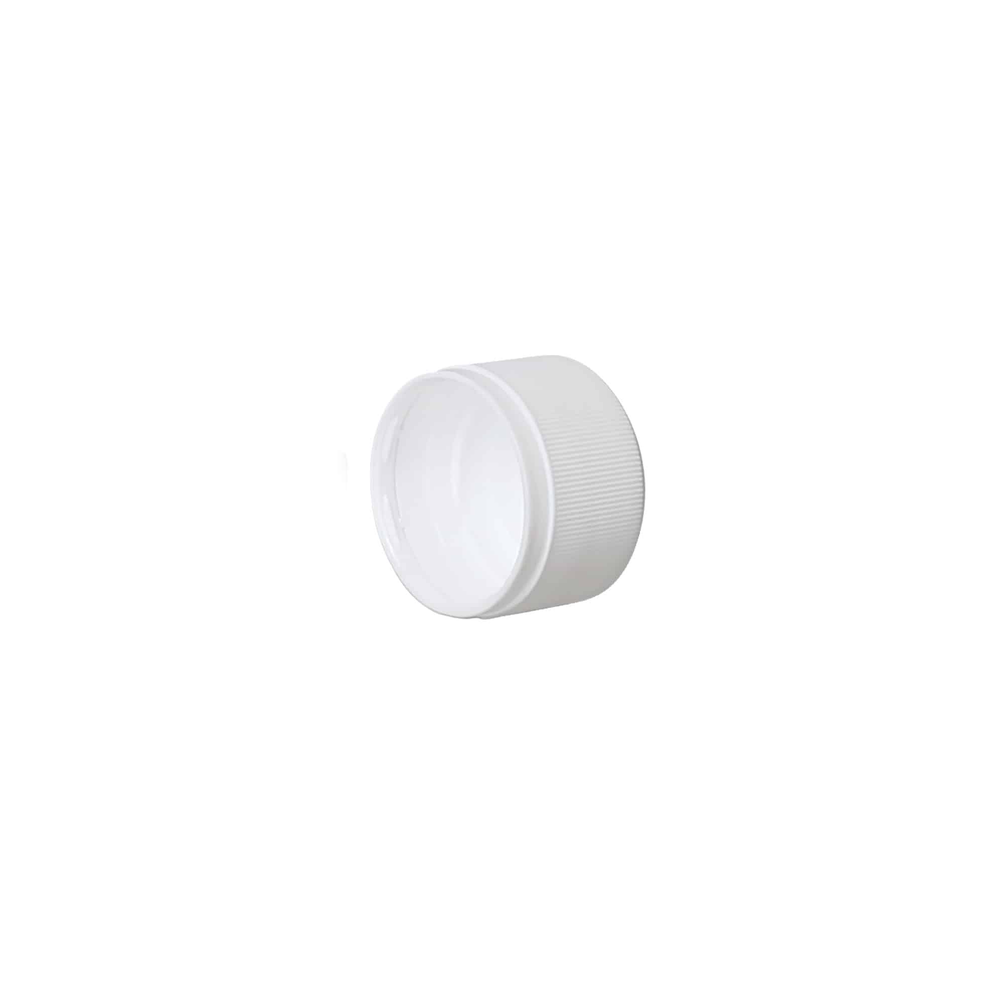 Screw cap variant A, PP plastic, white, for opening: PP 28