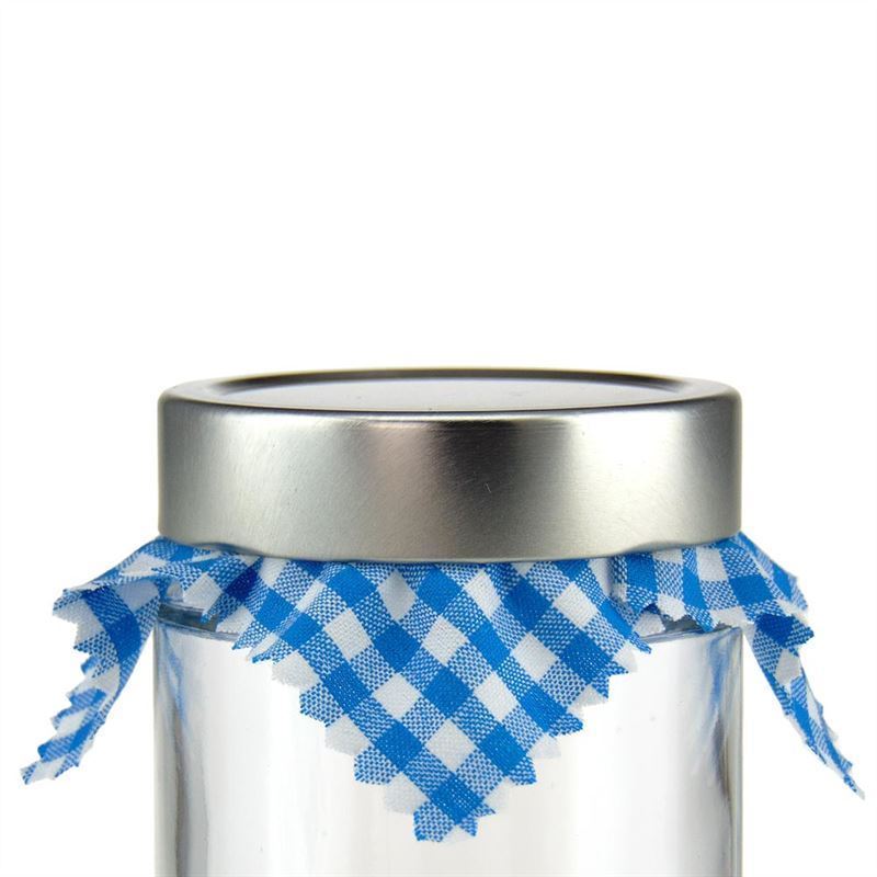Checked fabric square 12x12, textile, blue, opening: TO38-TO53