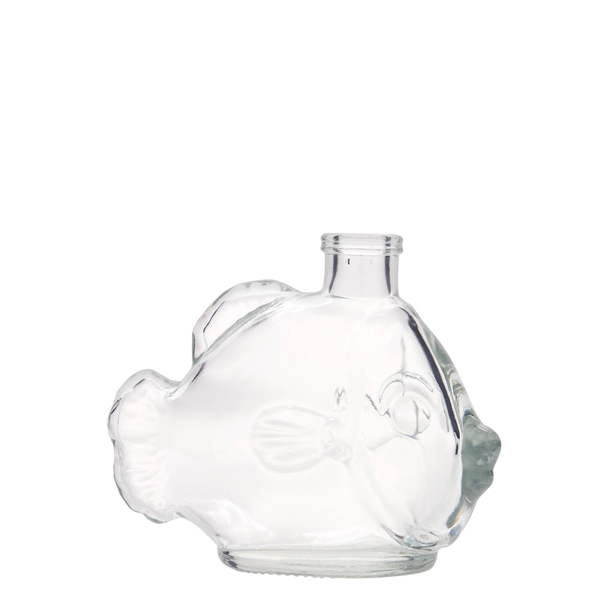 200 ml glass bottle 'Fish', opening: cork