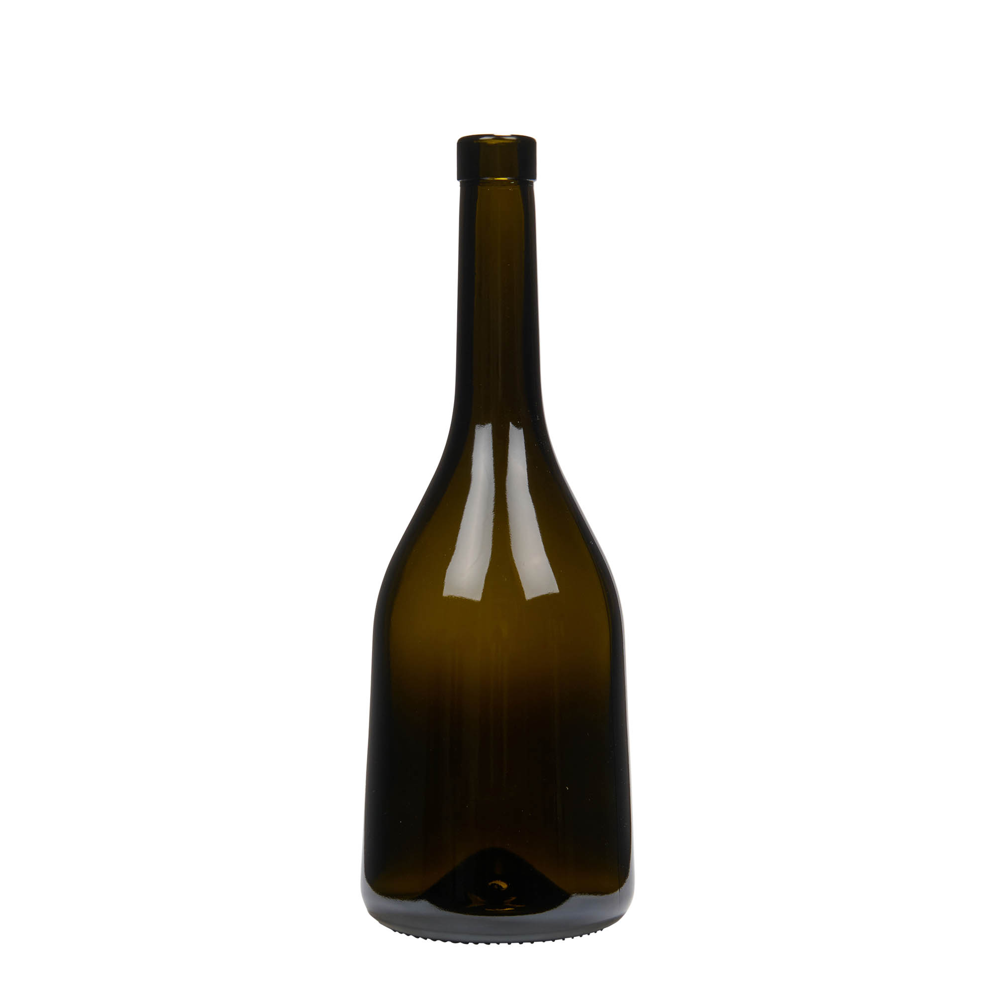 750 ml glass bottle 'Rustica', antique green, opening: cork 750 ml glass bottle 'Rustica', antique green, opening: cork