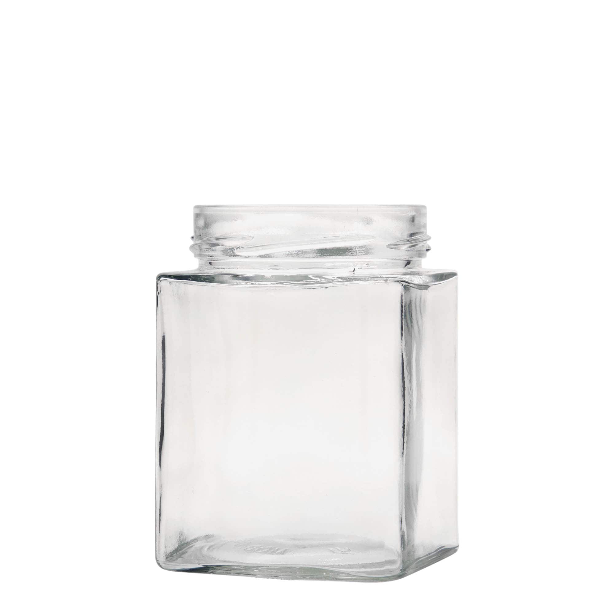 580 ml square jar 'Ikarus', opening: Deep-Twist-Off (DTO 82)