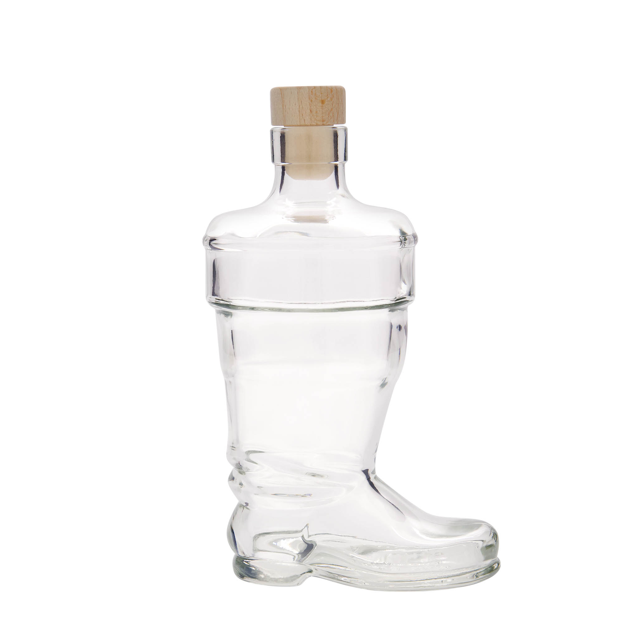 350 ml glass bottle 'Boot', opening: cork