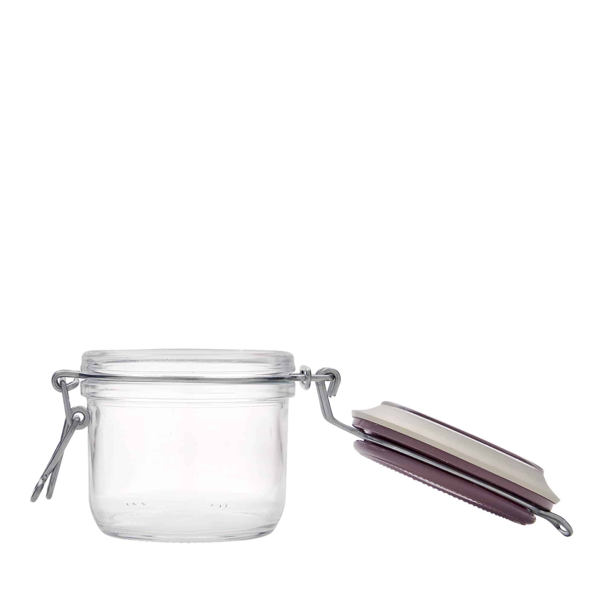 200 ml wire bail jar 'Fido', violet, opening: wire bail closure