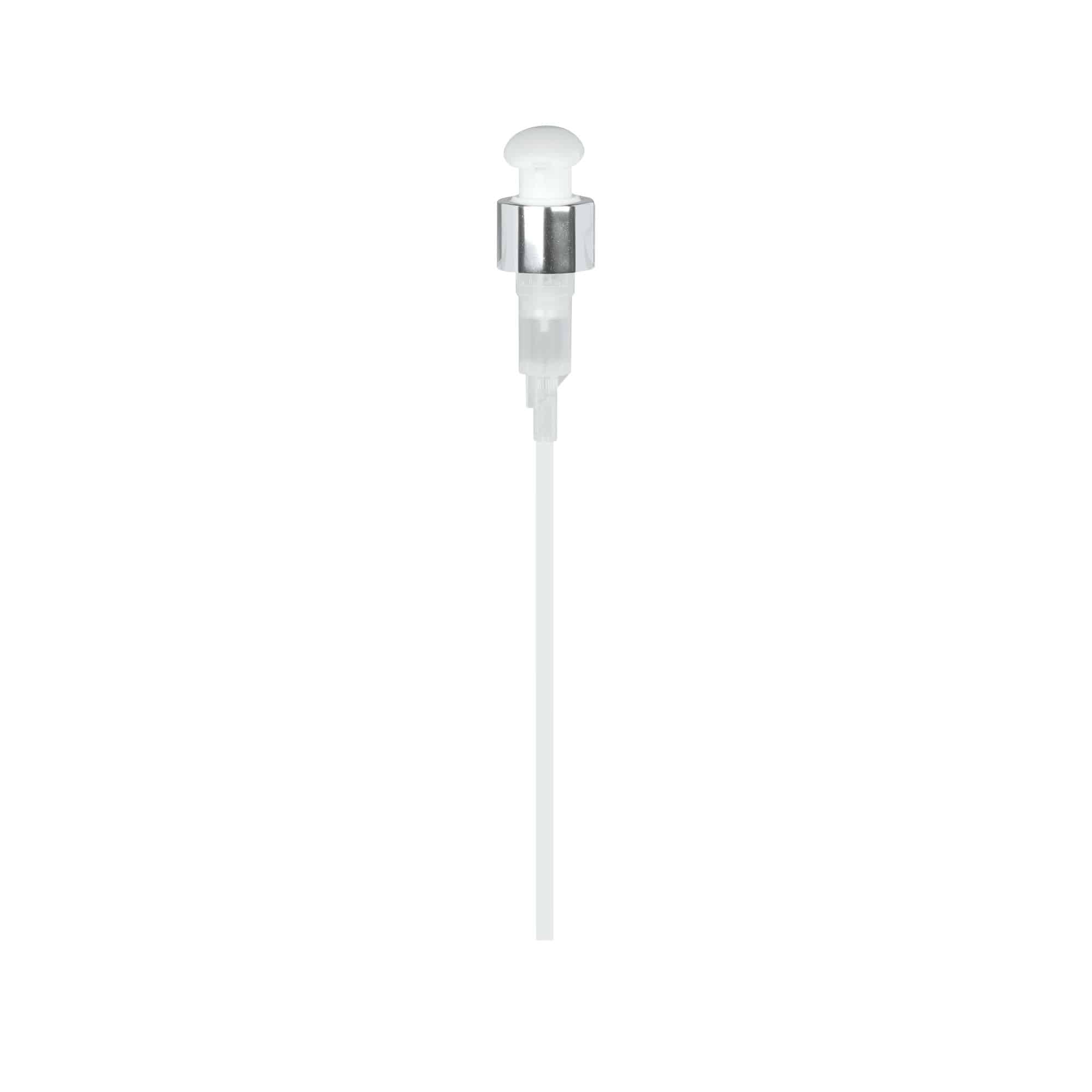 Screw cap dispenser pump, PP plastic, white, for opening: 24/410